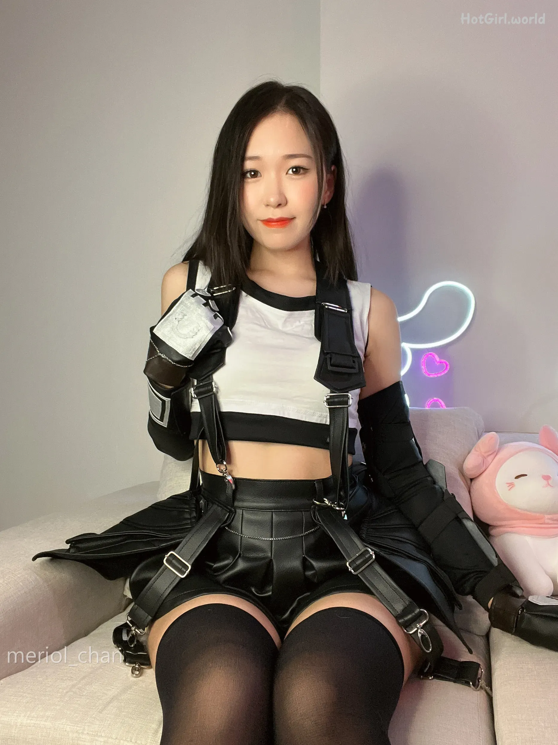 Coser@Meriol Chan - Tifa Cosplay(66 photos + 13 uncensored photos) 第23张图