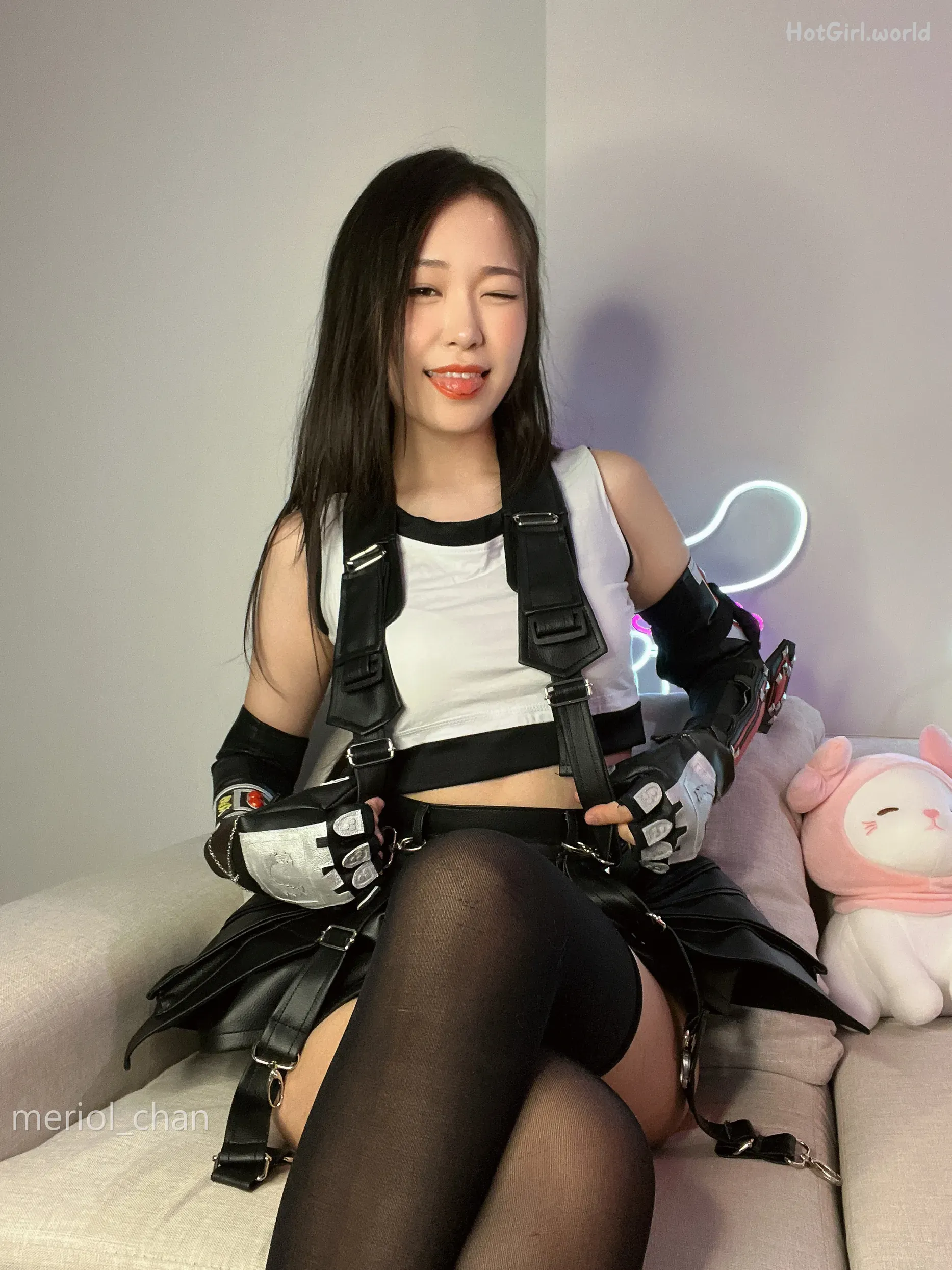 Coser@Meriol Chan - Tifa Cosplay(66 photos + 13 uncensored photos) 第26张图