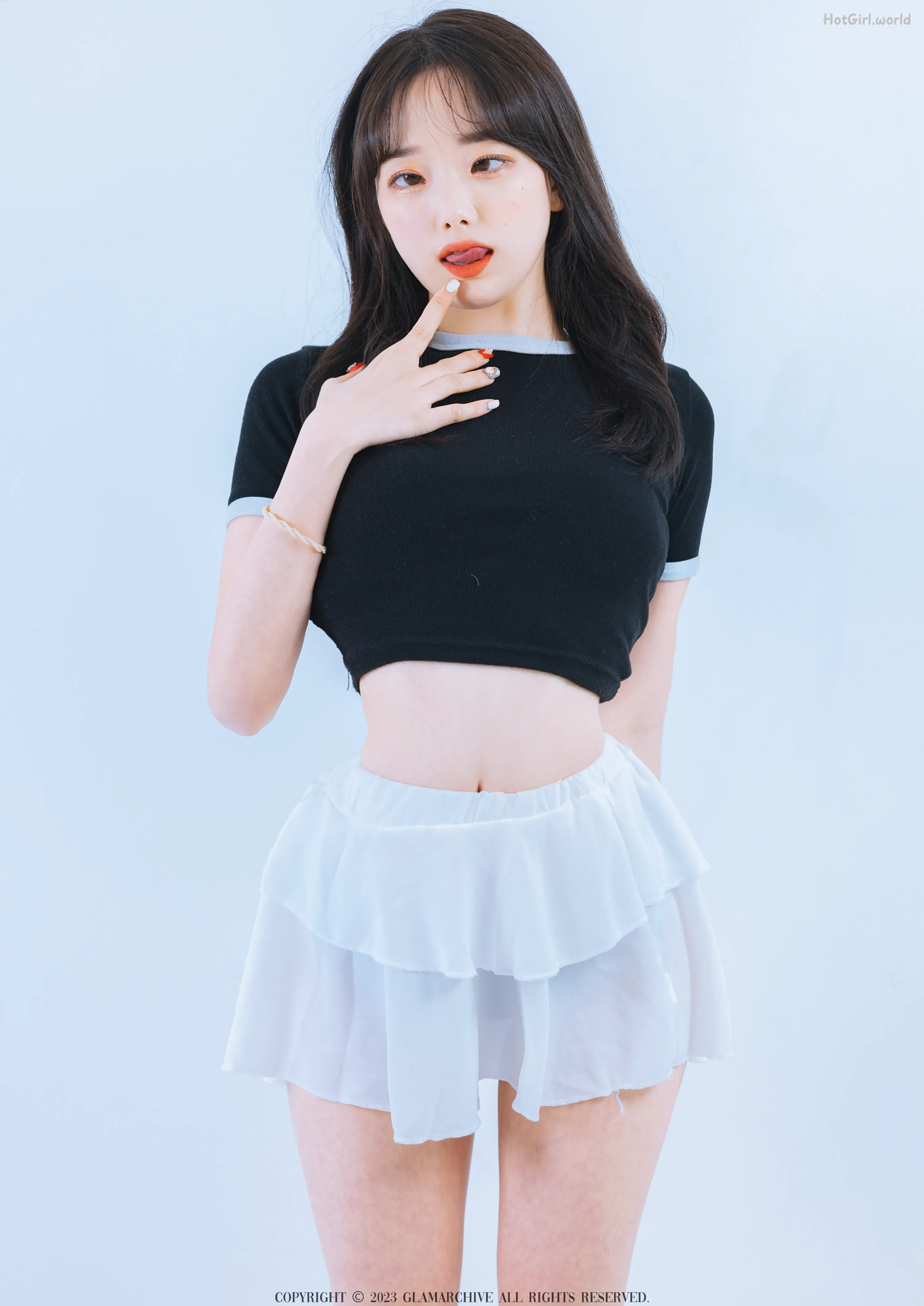 [Glamarchive] BAEK SUL TANG - No.6 Croptop & Skirt(31 photos + 20 uncensored photos) 第18张图