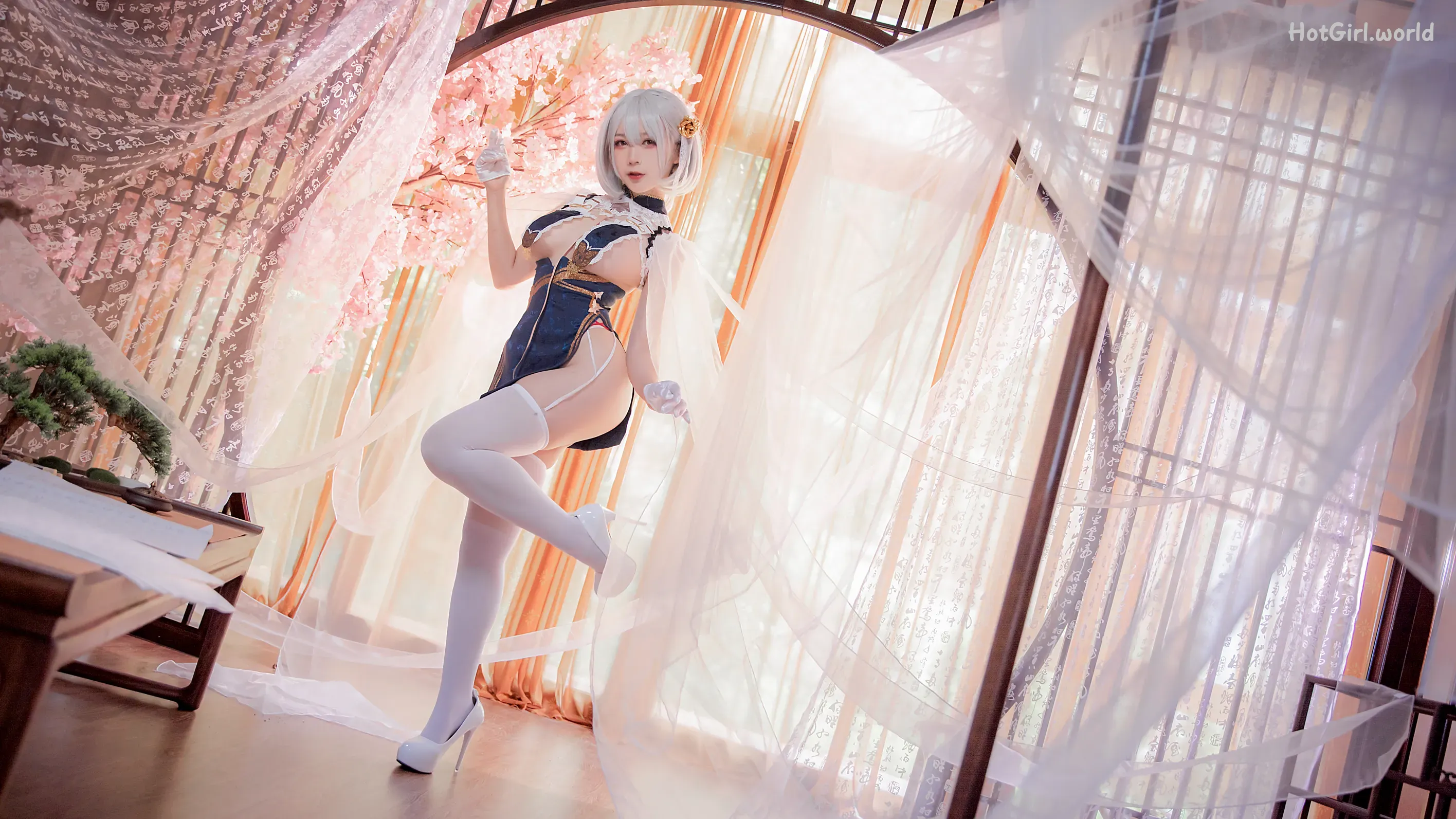 Coser-樱落酱w-旗袍天狼星 第14张图