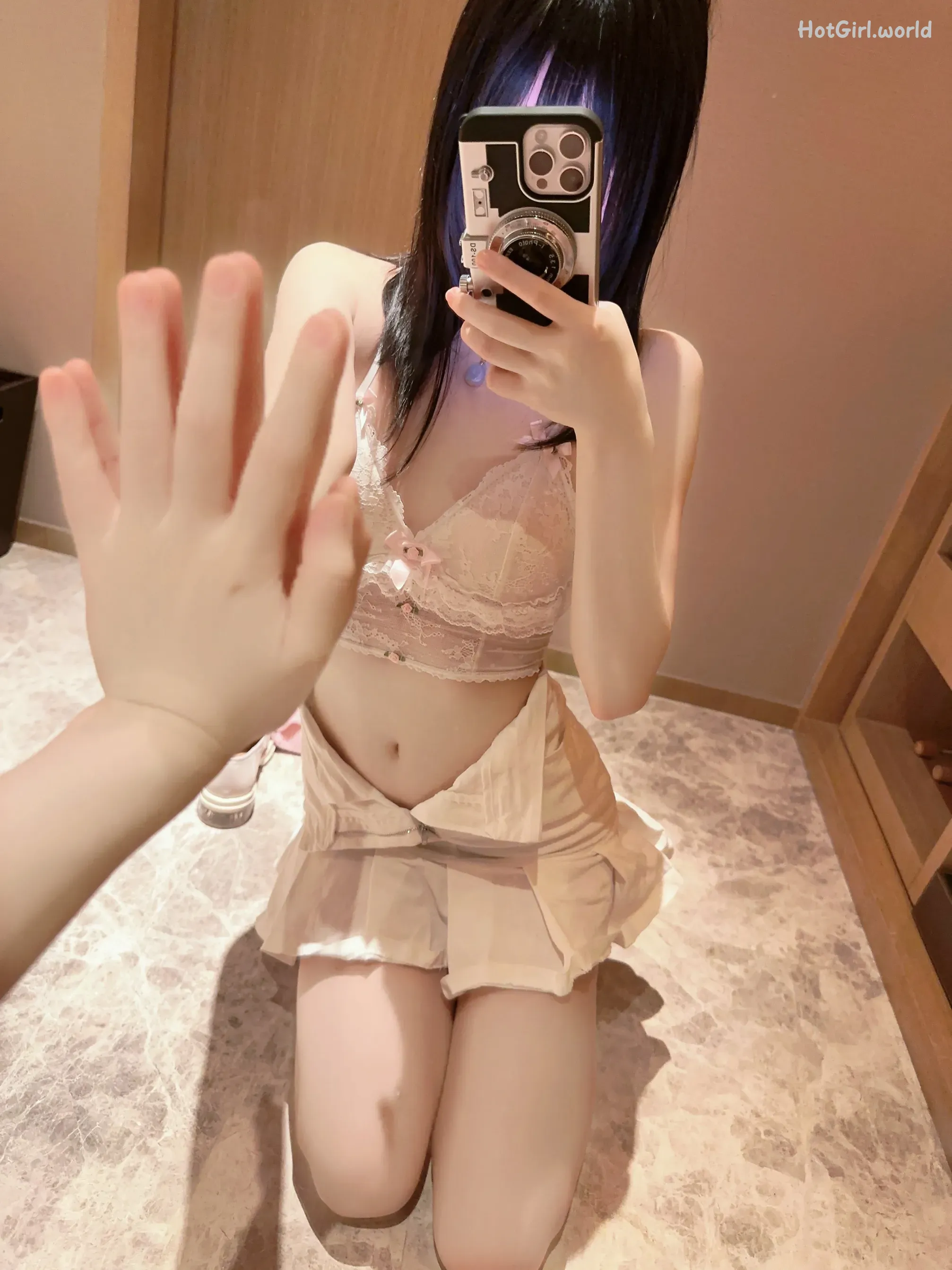 Coser-桜桃喵-Vol.169 条纹毛衣 第8张图