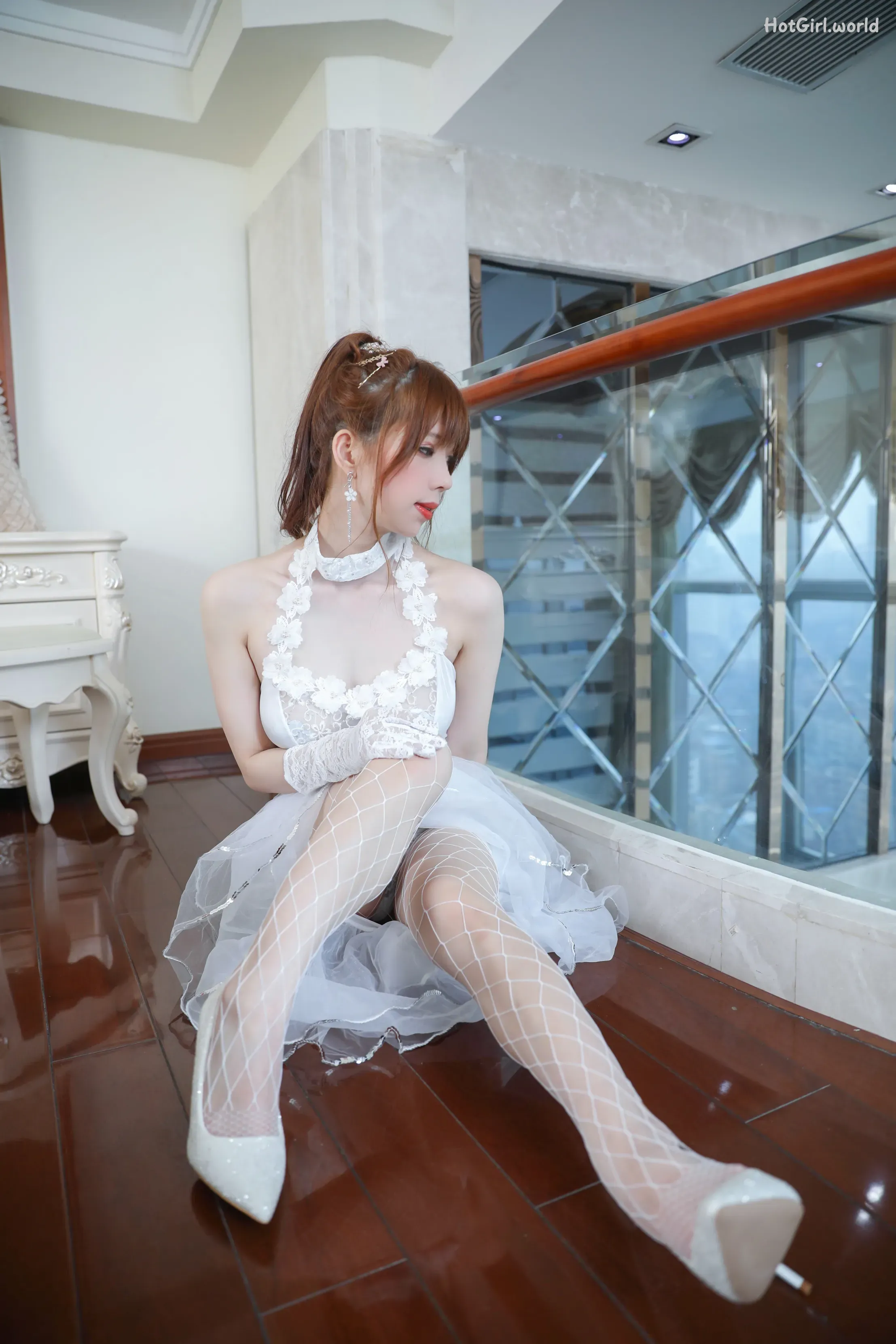 Coser-Kano-Nozomi-鹿野希-白礼服 第26张图