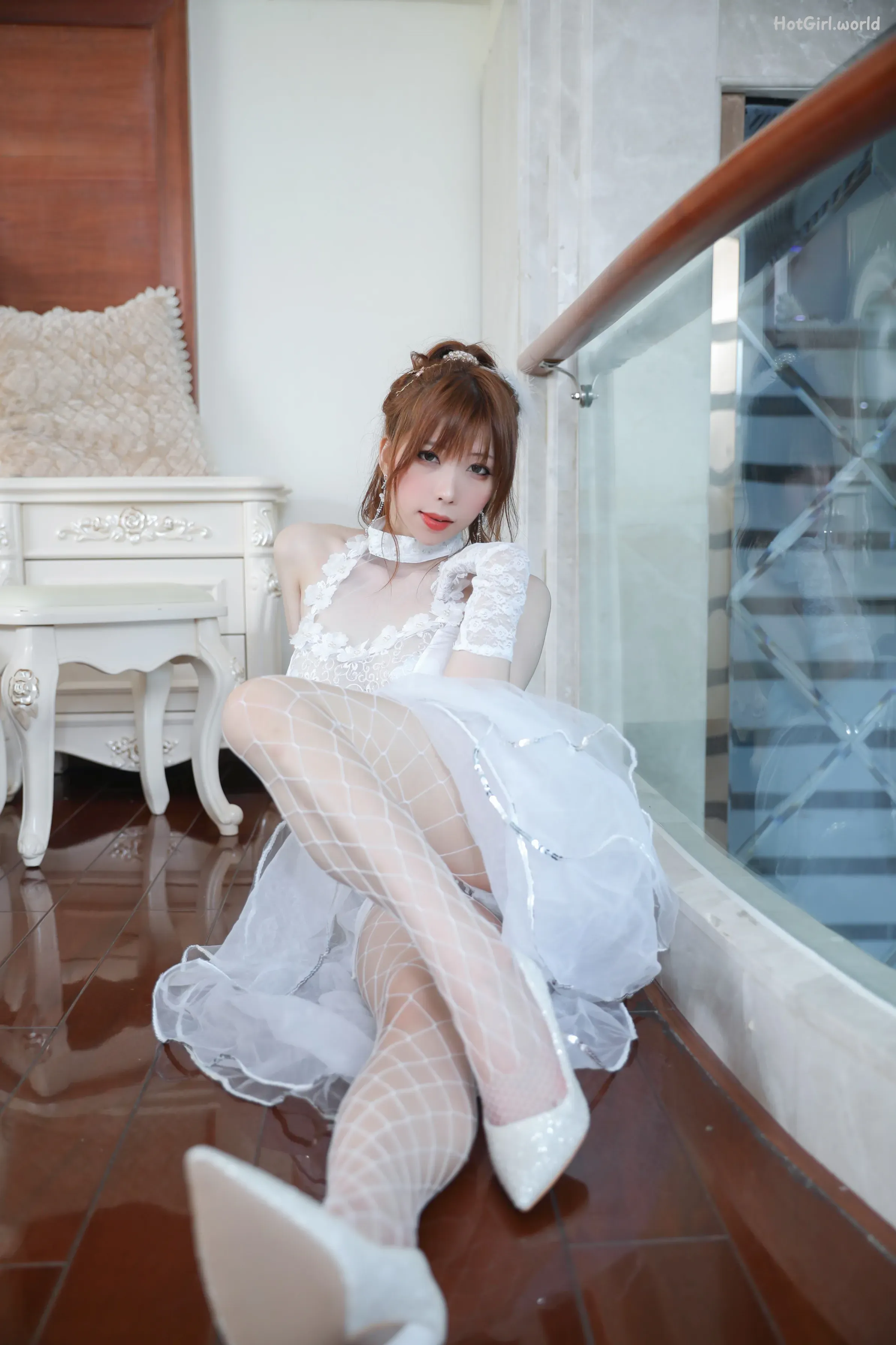 Coser-Kano-Nozomi-鹿野希-白礼服 第33张图