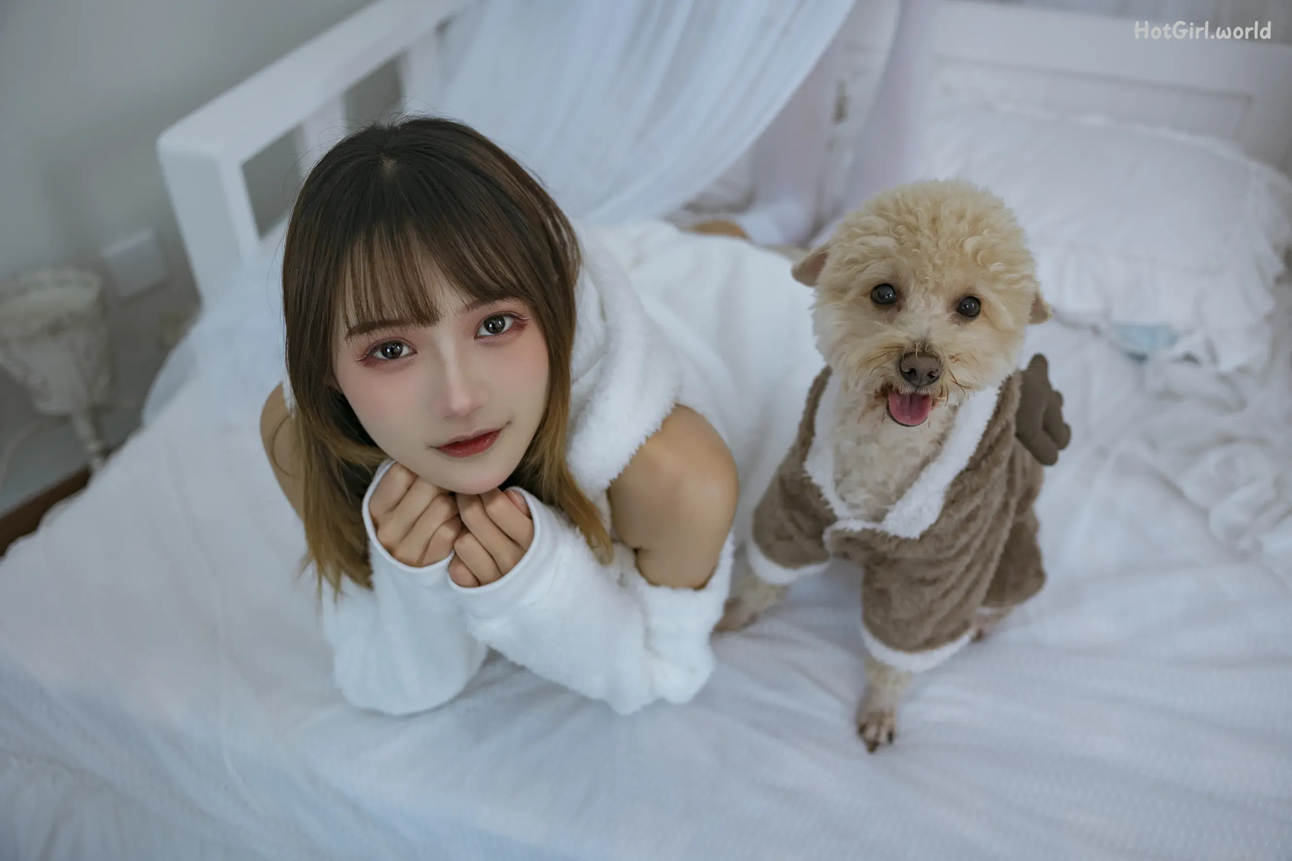 Coser-兔子Zzz不吃胡萝卜-温馨少女与宠物们 第23张图