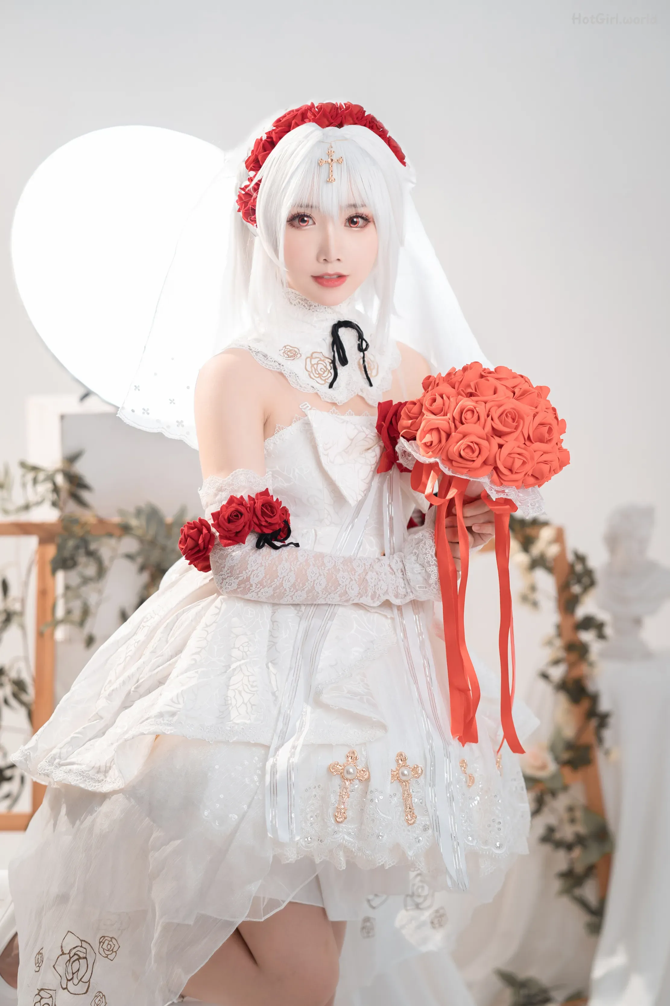 Coser-面饼仙儿-No.089-德丽莎婚纱 第7张图