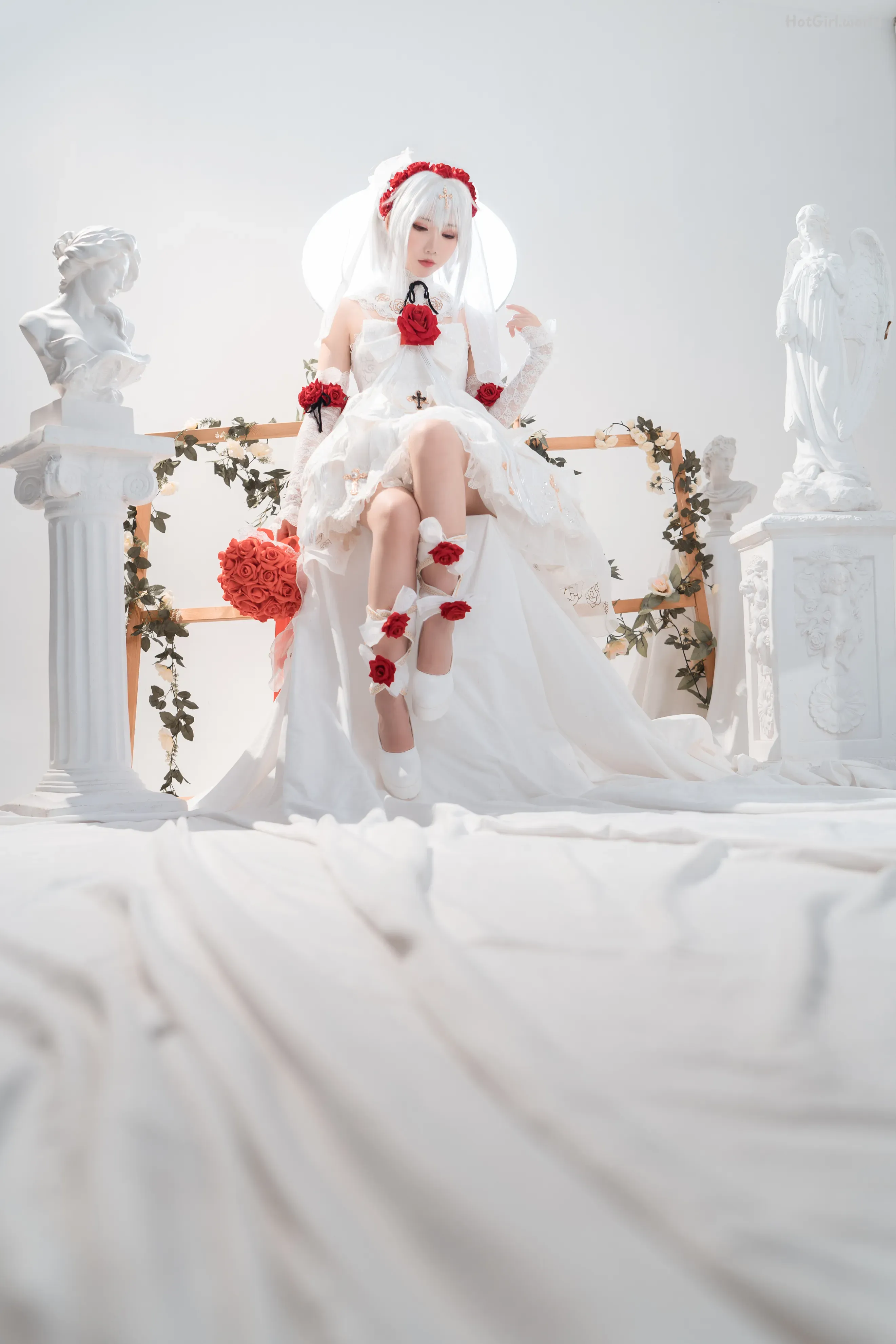 Coser-面饼仙儿-No.089-德丽莎婚纱 第9张图