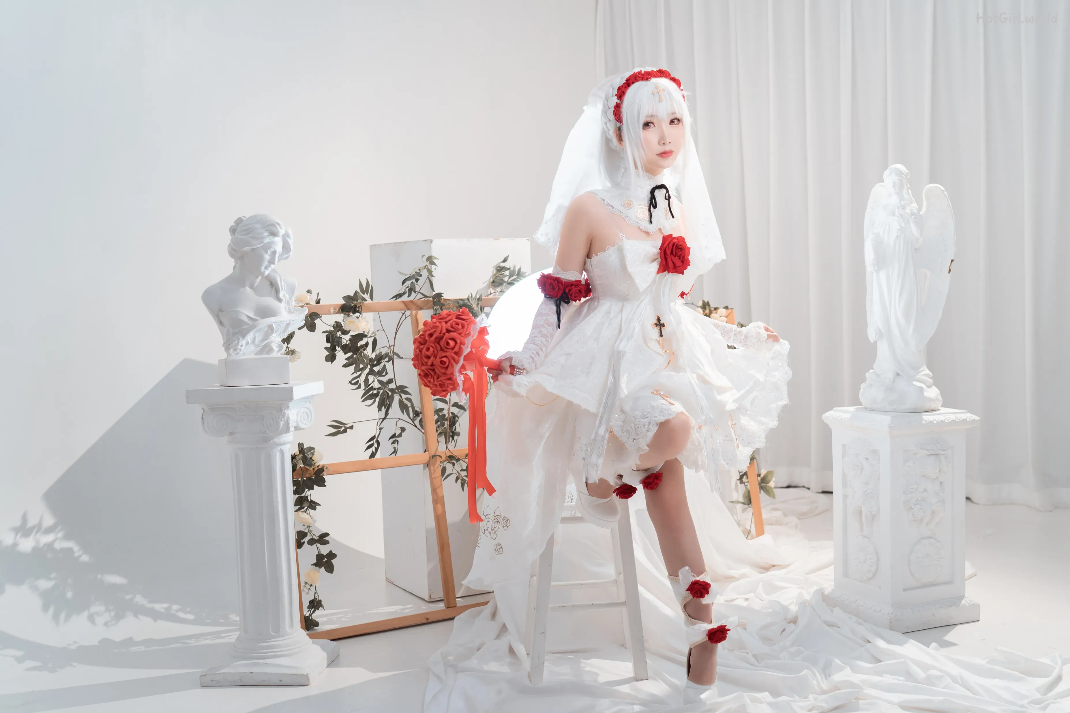 Coser-面饼仙儿-No.089-德丽莎婚纱 第11张图