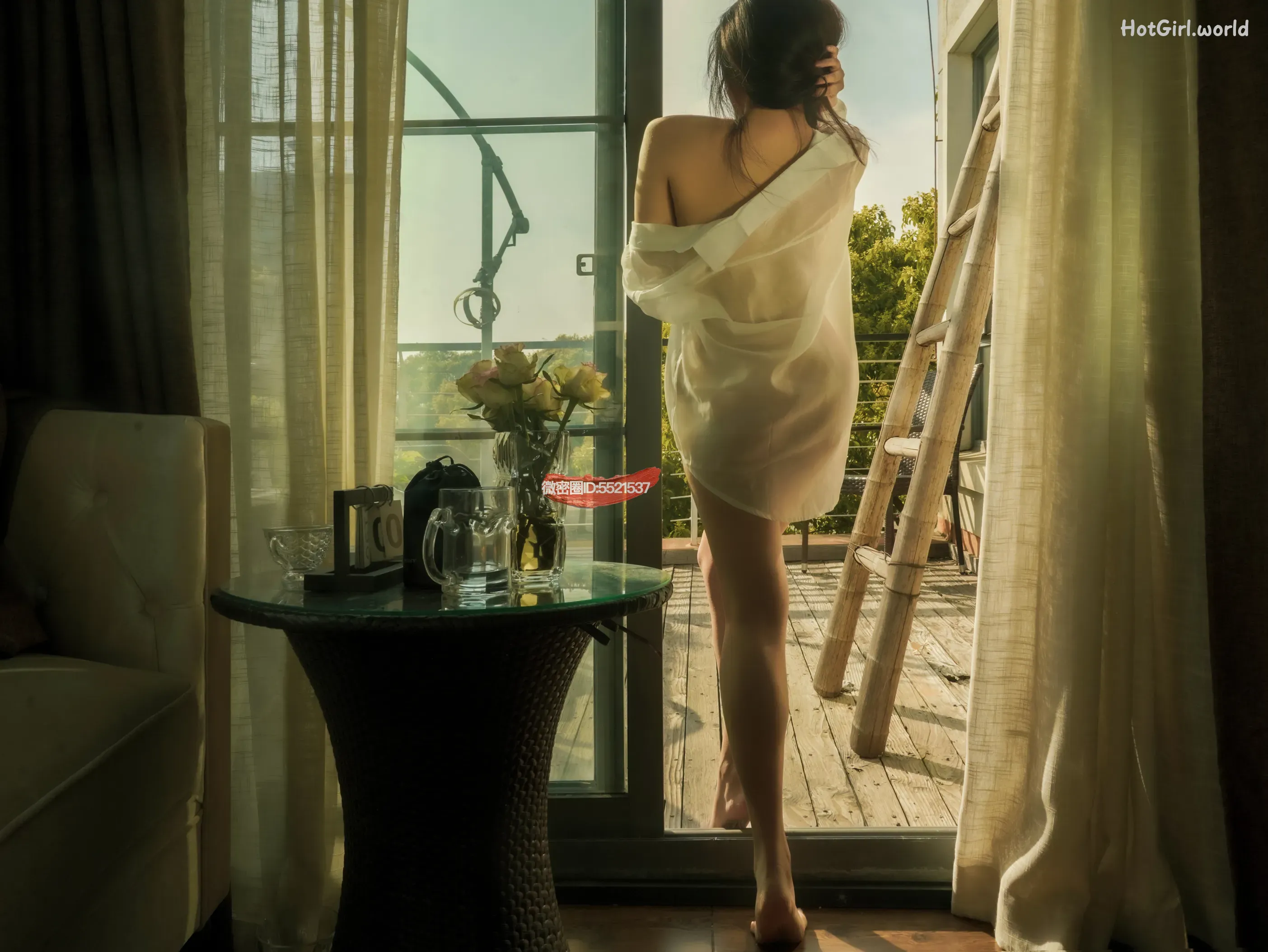 Coser-樱晚-gigi-被抚摸的衬衫 第13张图