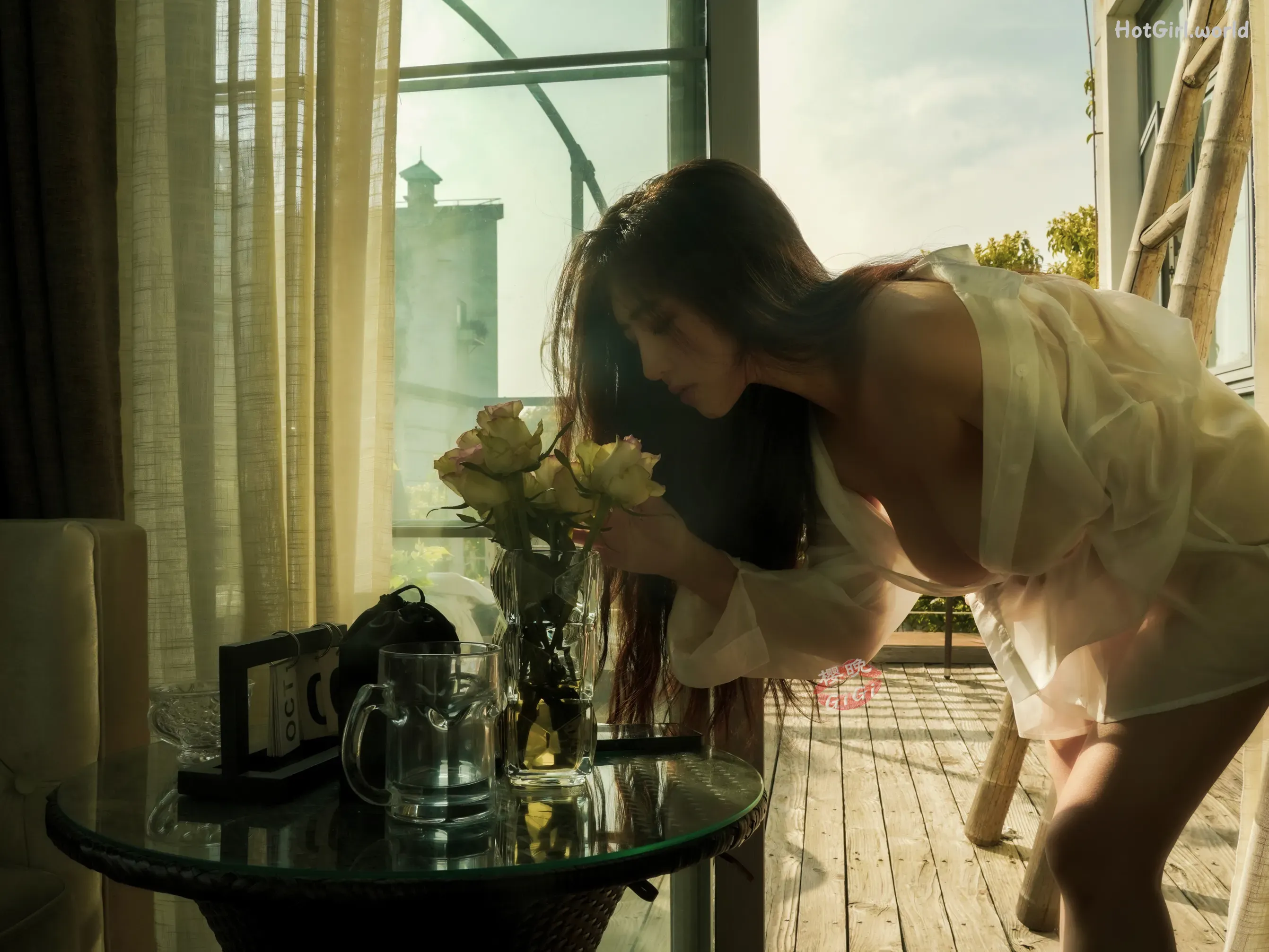 Coser-樱晚-gigi-被抚摸的衬衫 第14张图