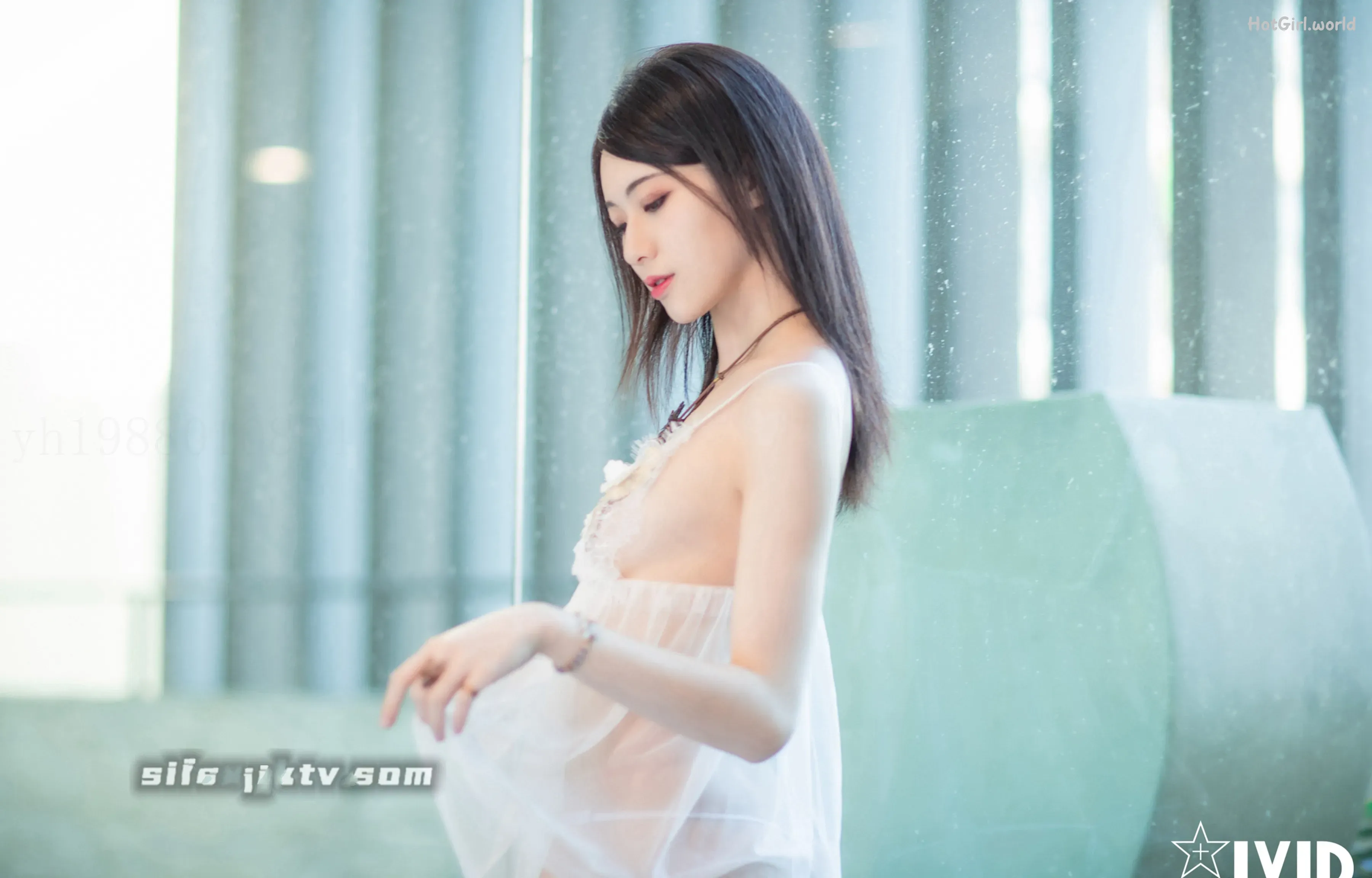 JVID-A Li-阿黎-White Lace Pajamas A 第2张图