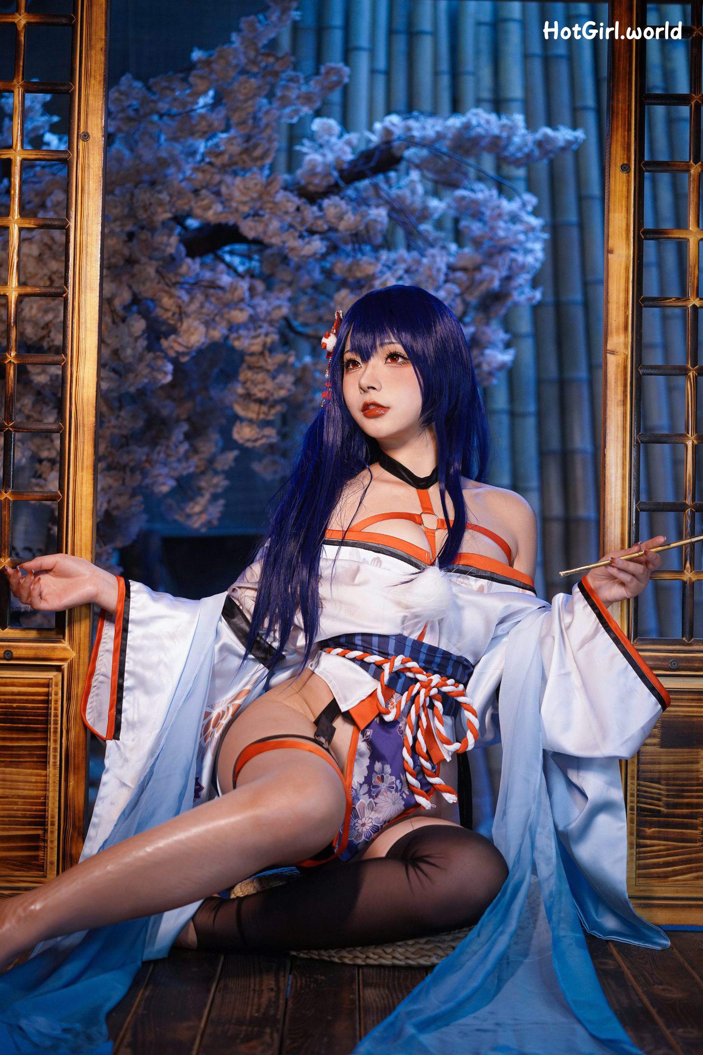 Coser@yuuhui玉汇 No.028 Erophone Re 真子-和服抹油 第1张图