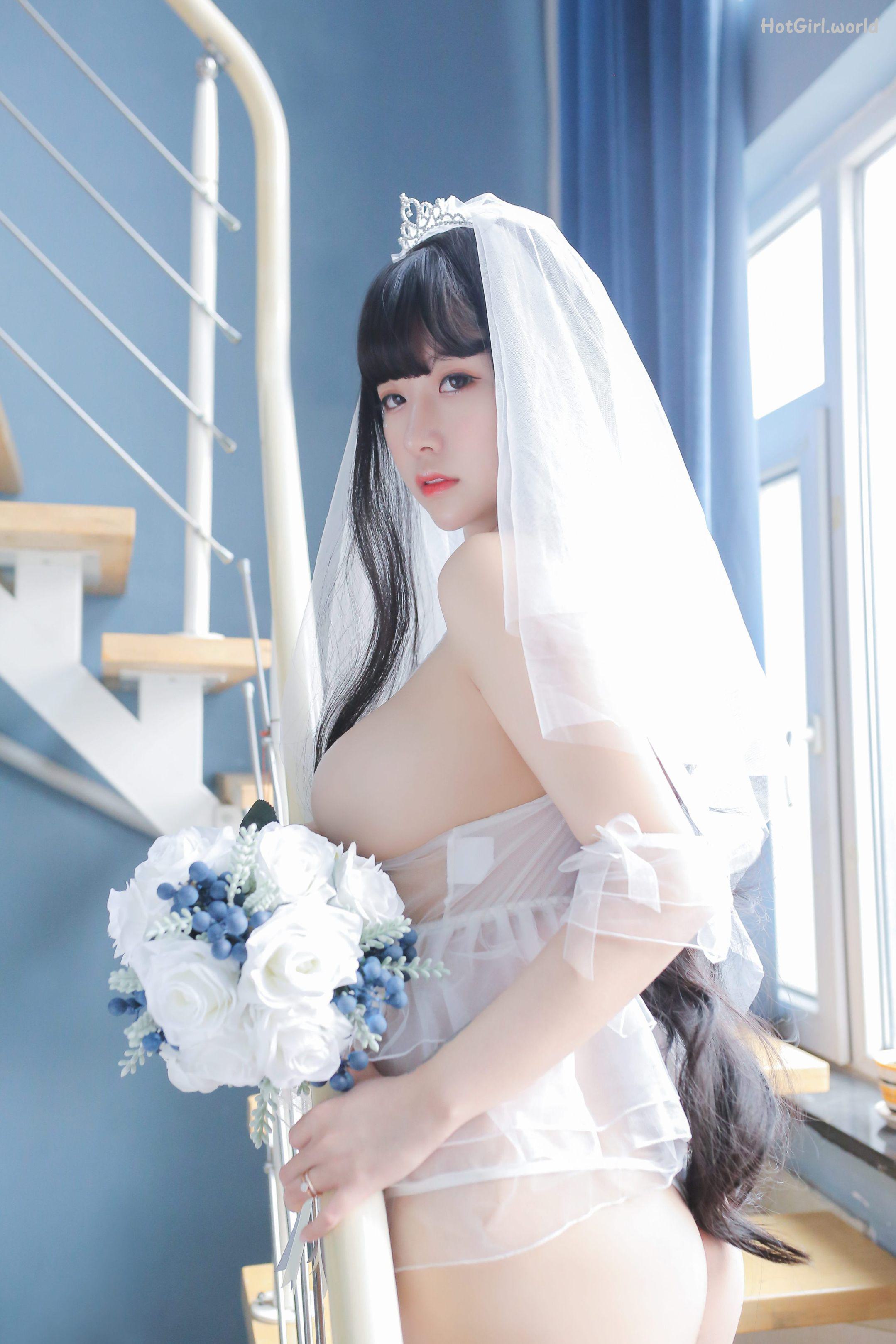 Coser@Mao Jiu Jiang Sakura (猫九酱Sakura) - 长发婚纱 第38张图