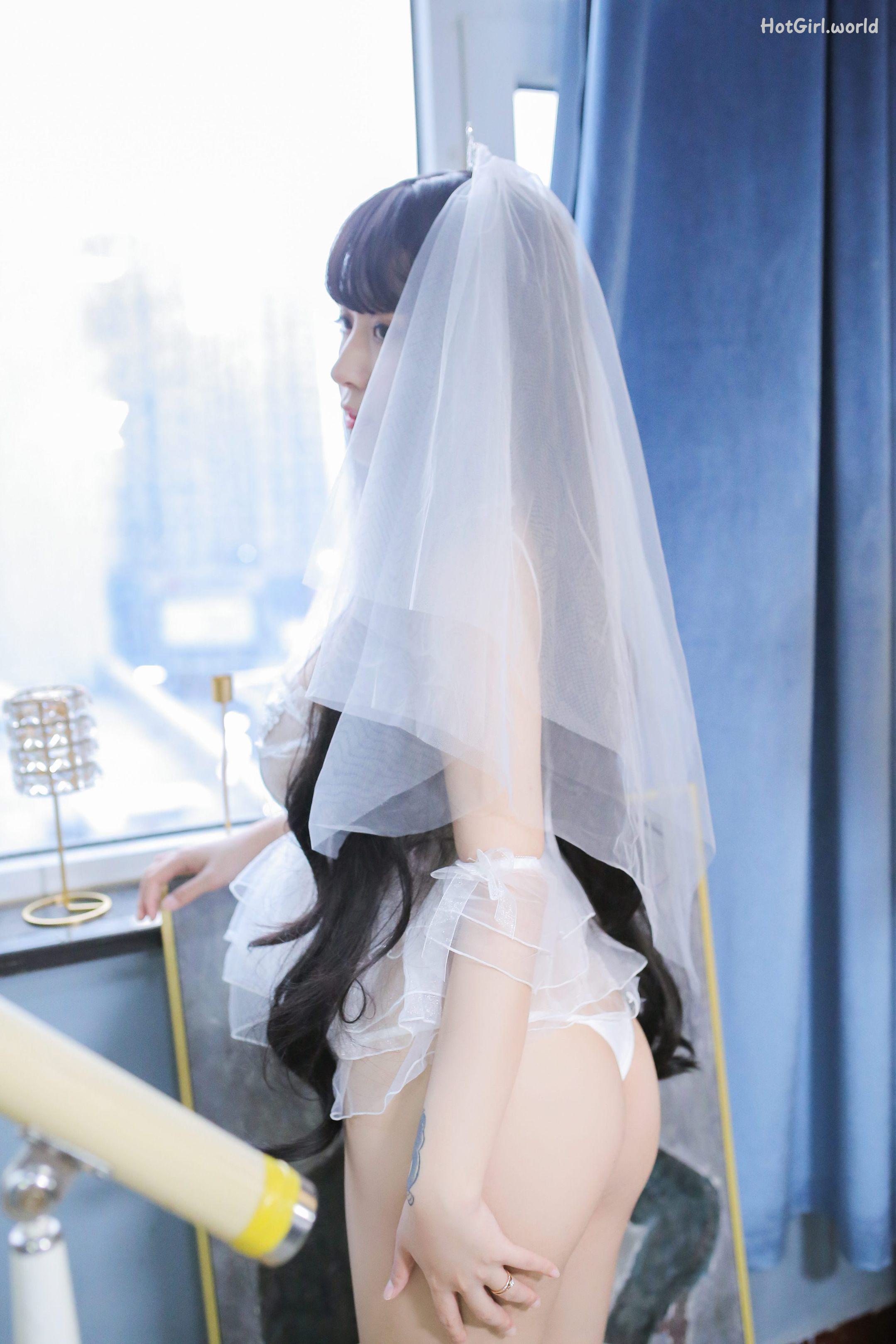 Coser@Mao Jiu Jiang Sakura (猫九酱Sakura) - 长发婚纱 第62张图