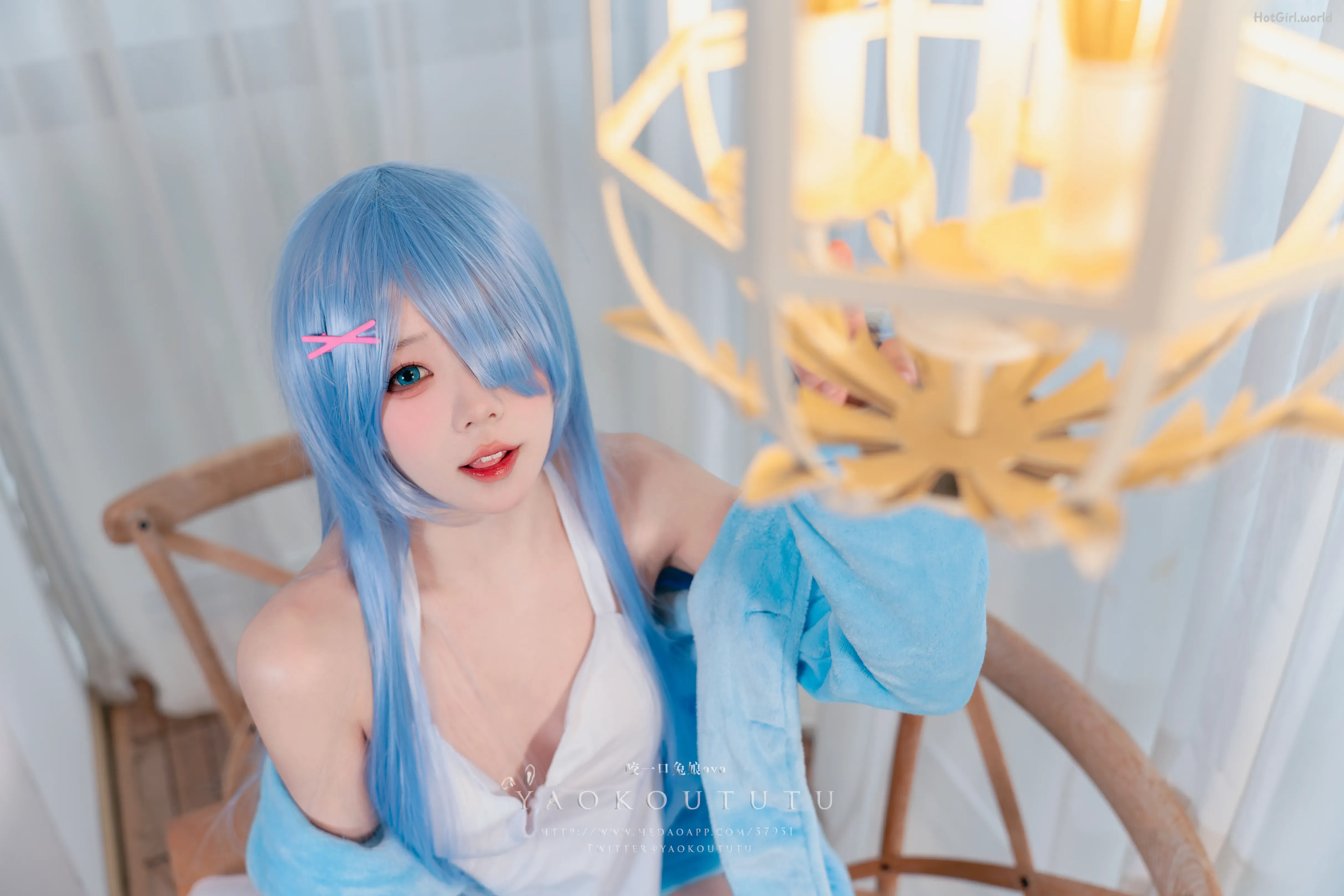 Coser@黏黏团子兔 - 『蕾姆喵喵』&小剧场(50 photos + 1 video) 第17张图