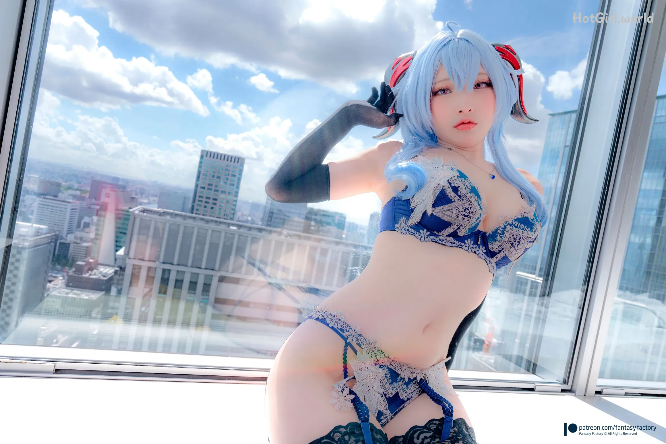 Fantasy Factory-小丁-Cosplay写真 - 甘雨内衣(33 photos + 18 uncensored photos) 第13张图