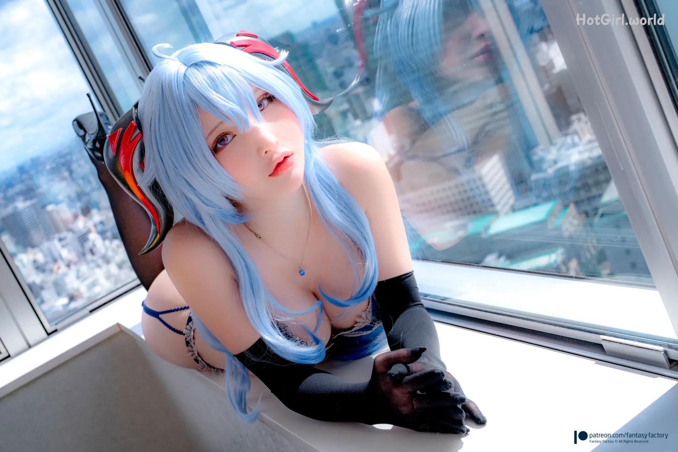 Fantasy Factory-小丁-Cosplay写真 - 甘雨内衣(33 photos + 18 uncensored photos) 第24张图