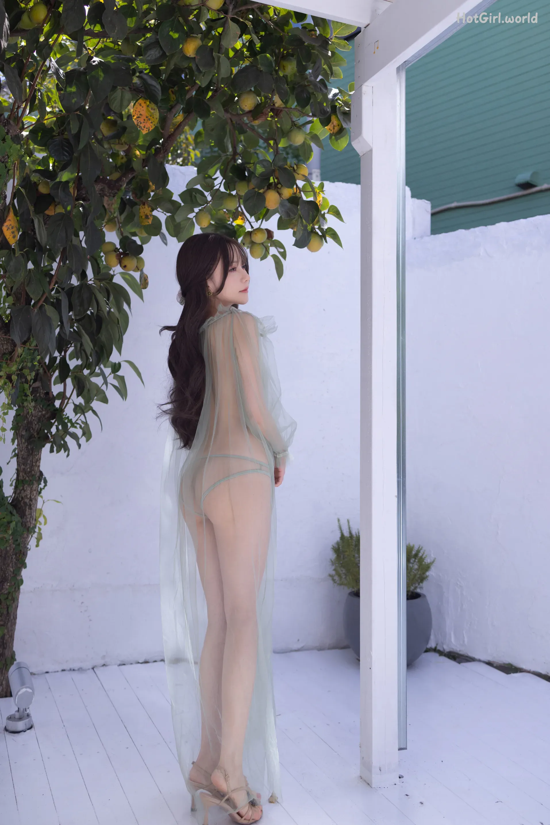 Yu Zi Jiang-Fish-鱼子酱-Fish Vol.077 内购无水印 绿色薄纱 第6张图