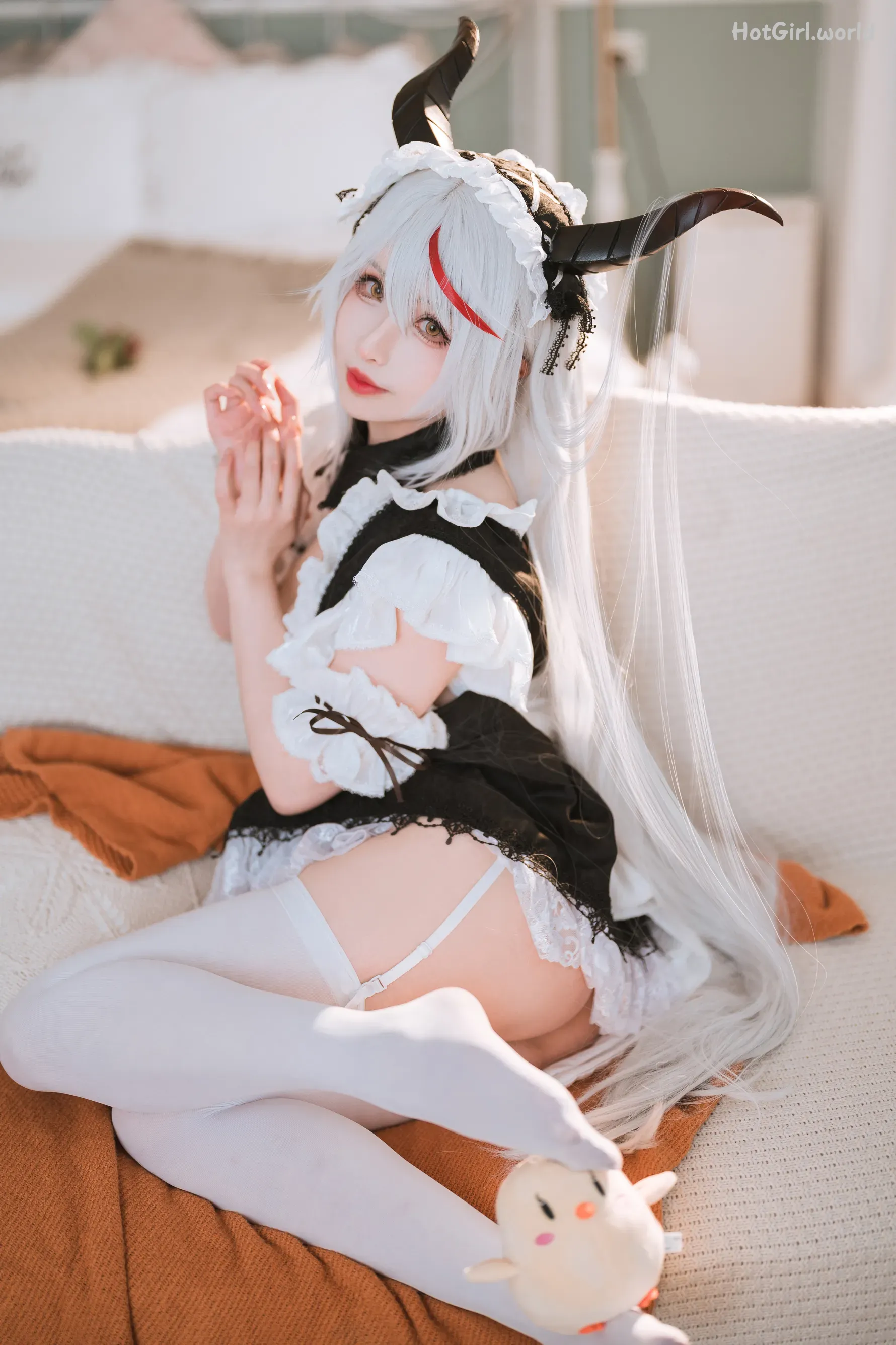 Coser-rioko凉凉子-妄想航线 港区的龙女仆 第8张图
