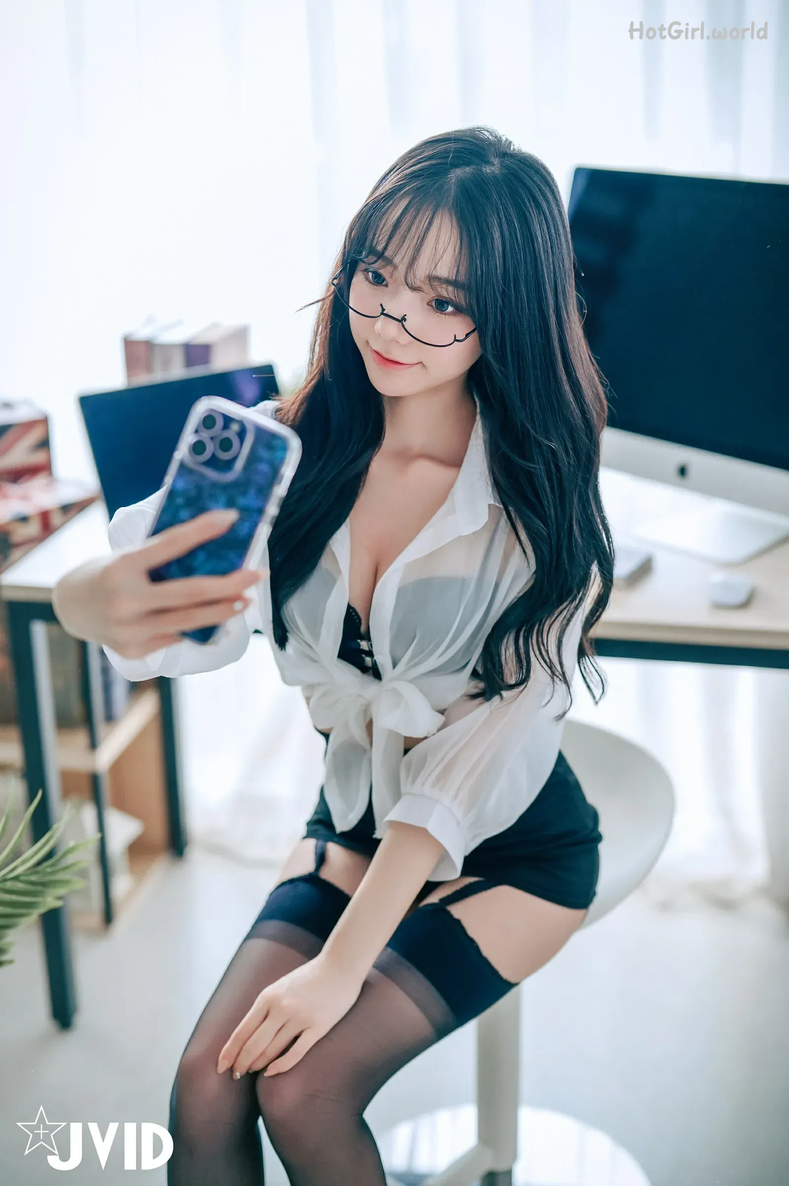JVID-Jiu Jiu-啾啾-Lustful Little Secretary 第59张图