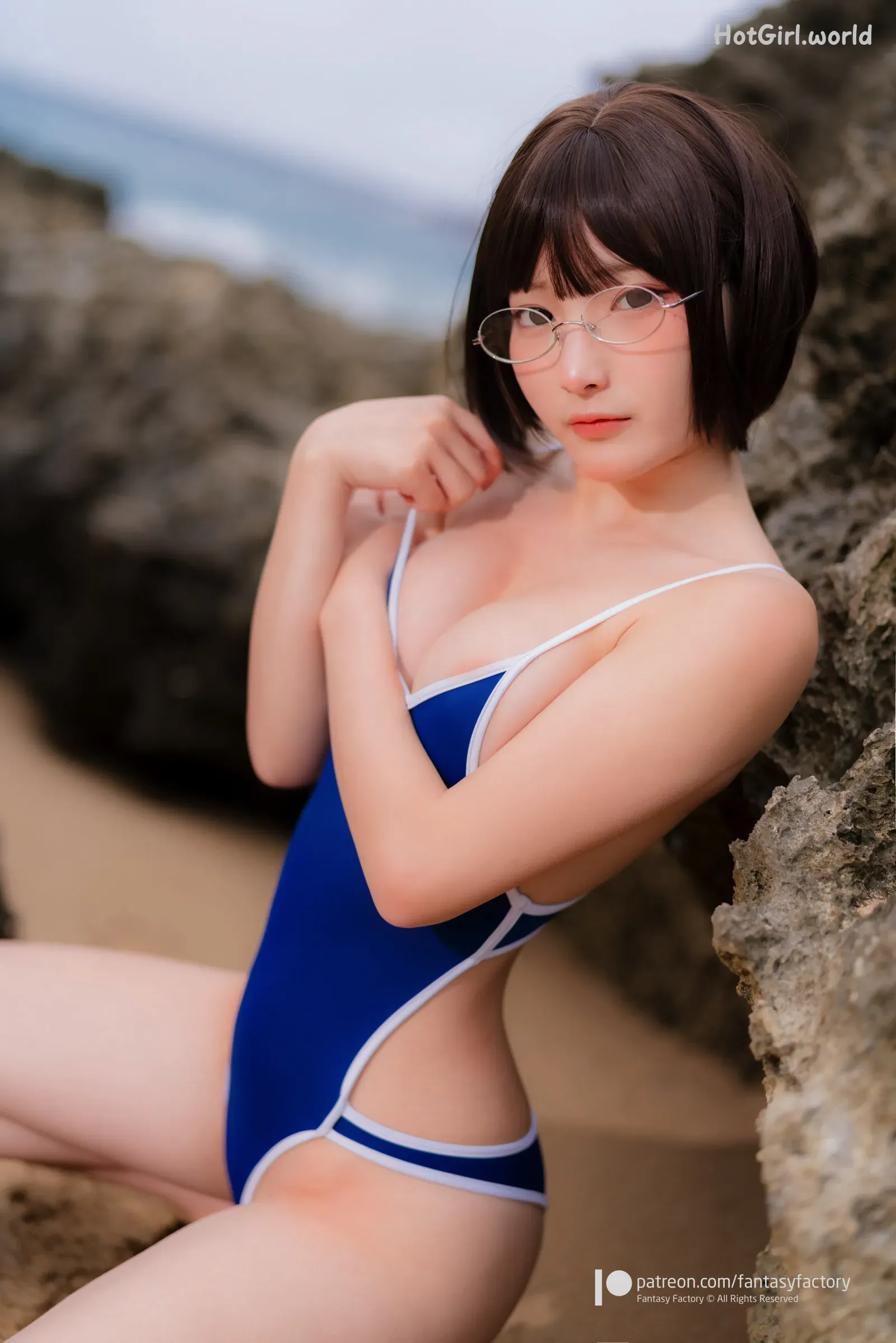 Fantasy Factory-小丁-スク水(37 photos + 5 uncensored photos) 第37张图