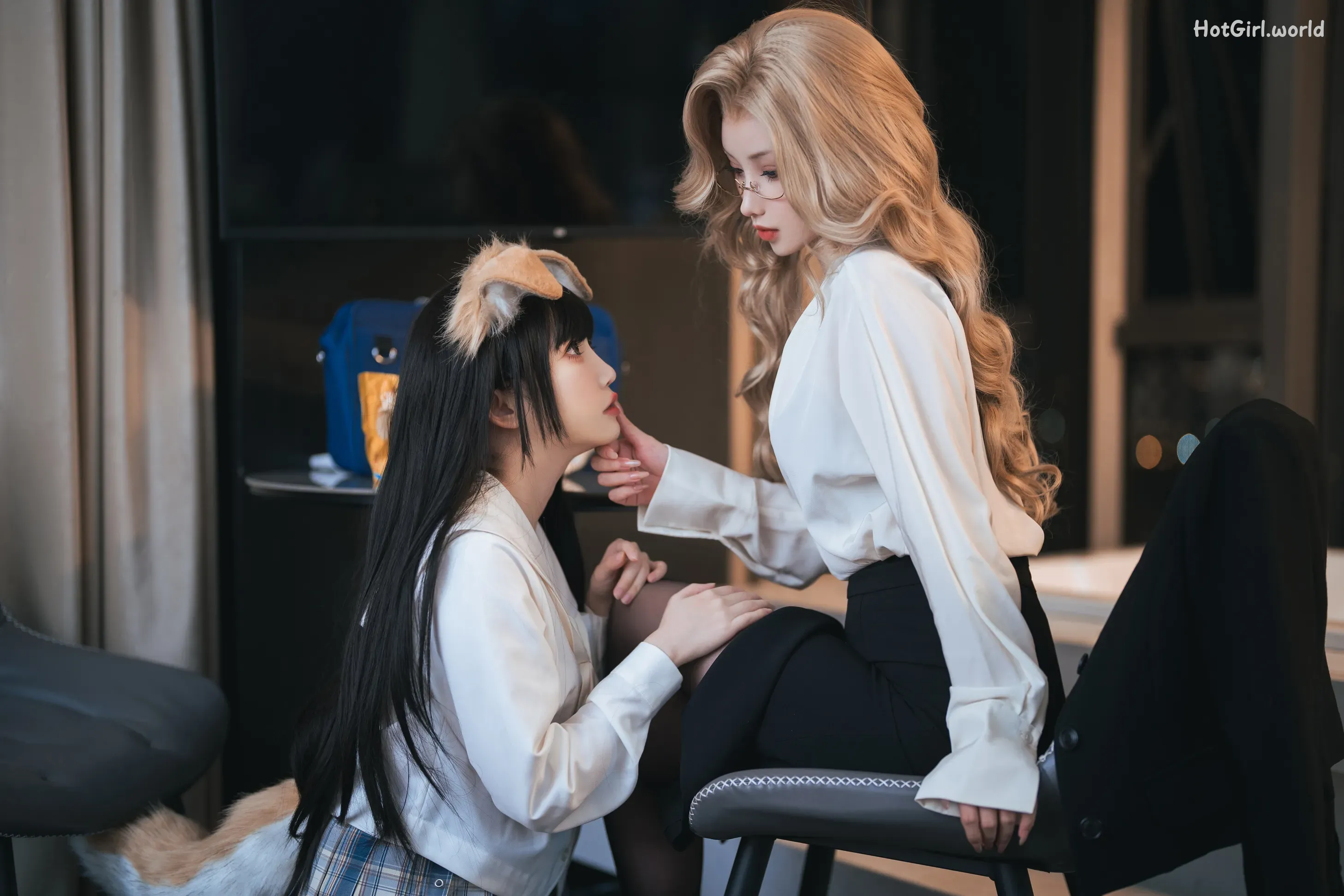 Coser-面饼仙儿-No.119 rioko凉凉子-女上司-双人版 第8张图
