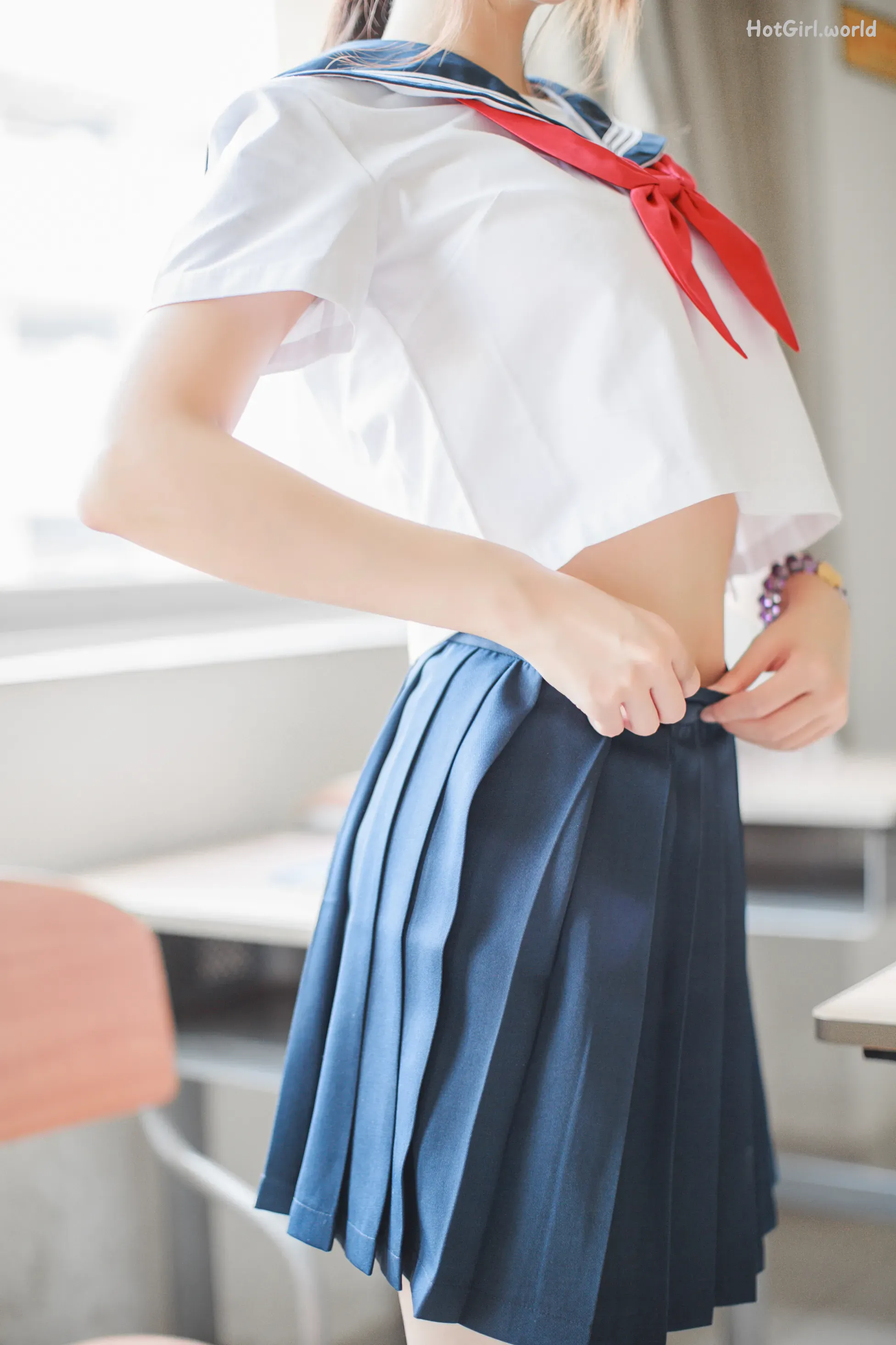 Coser-疯猫ss-同桌的水手服 第2张图