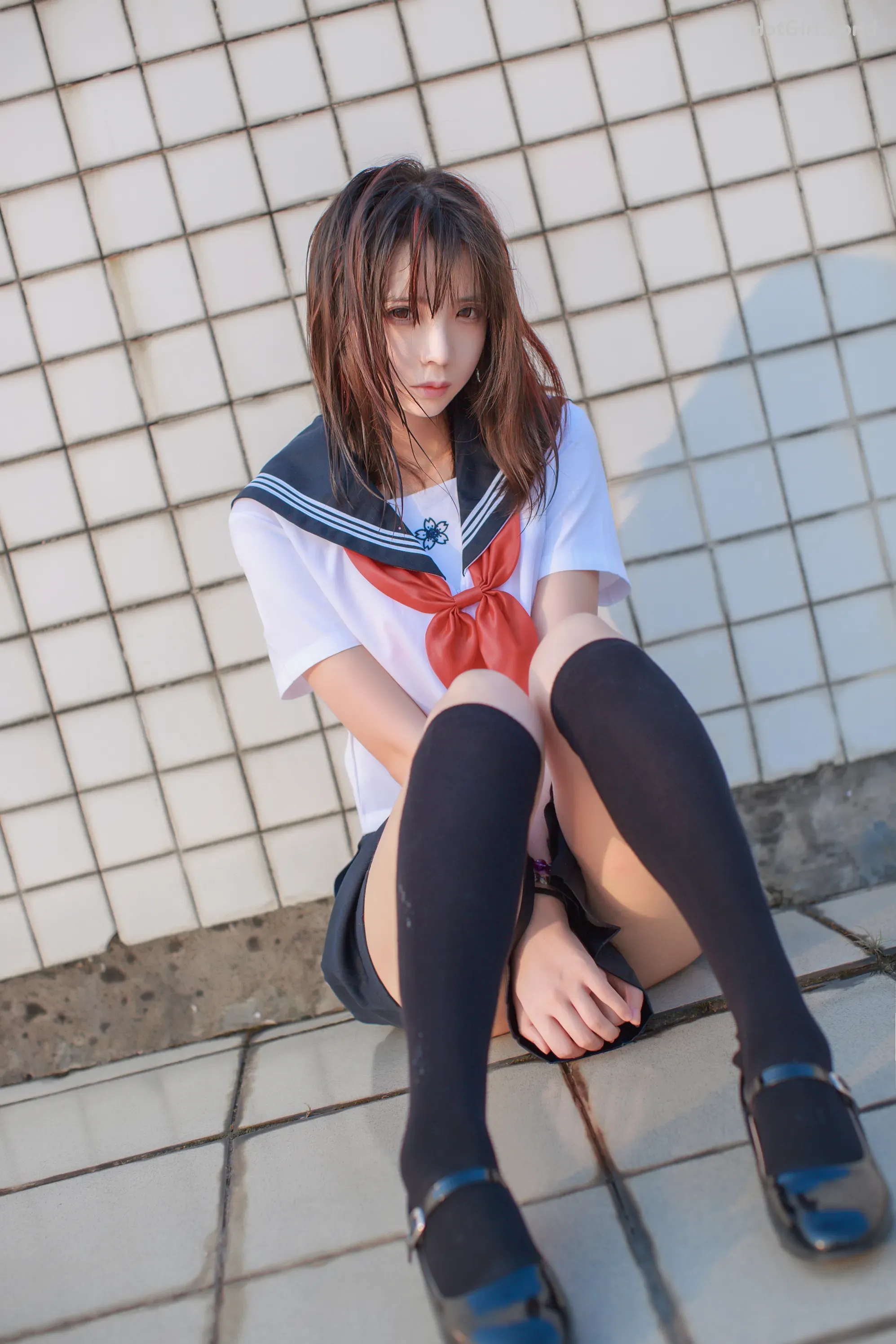 Coser-疯猫ss-同桌的水手服 第41张图