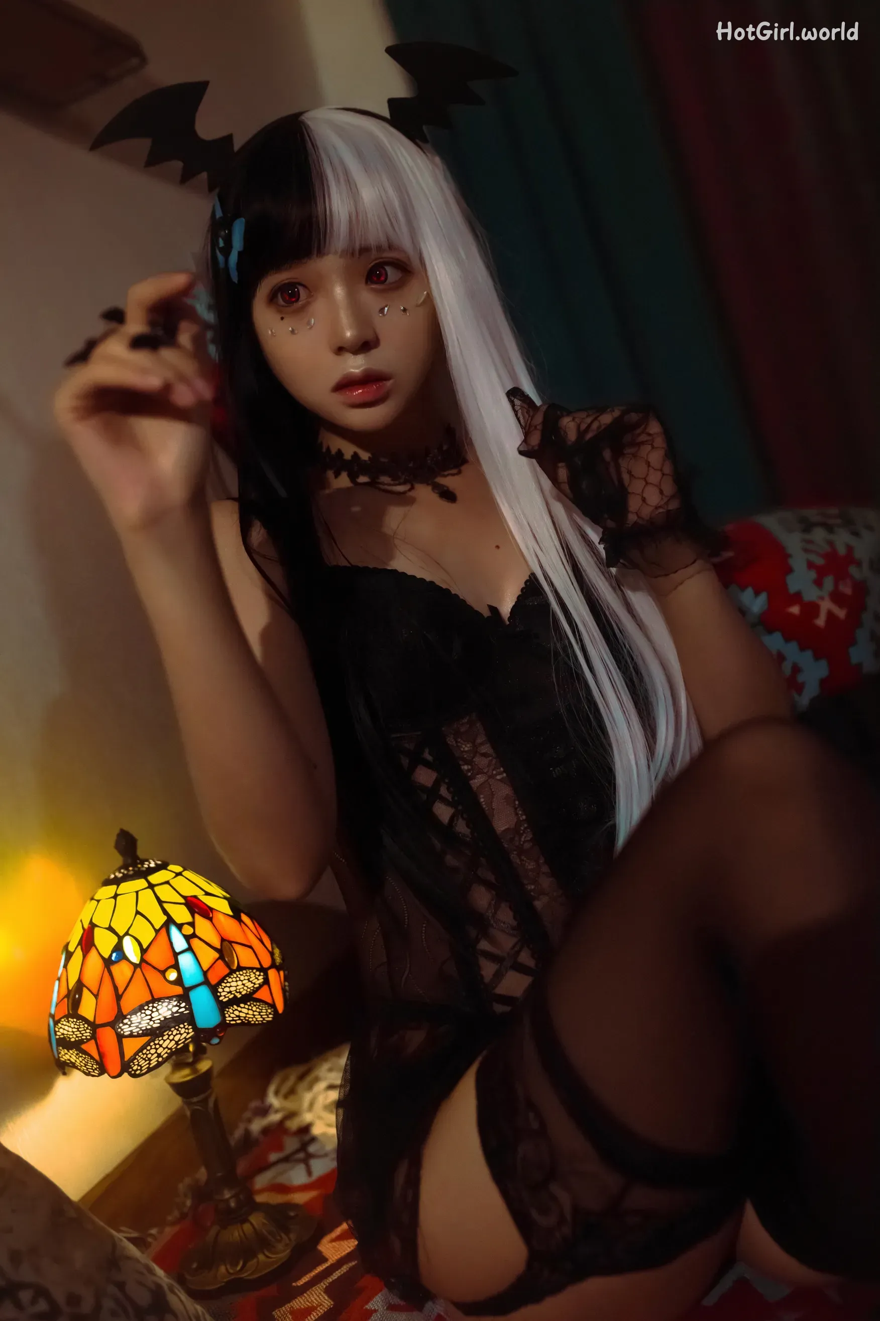 Coser-疯猫ss-万圣小恶魔 第2张图