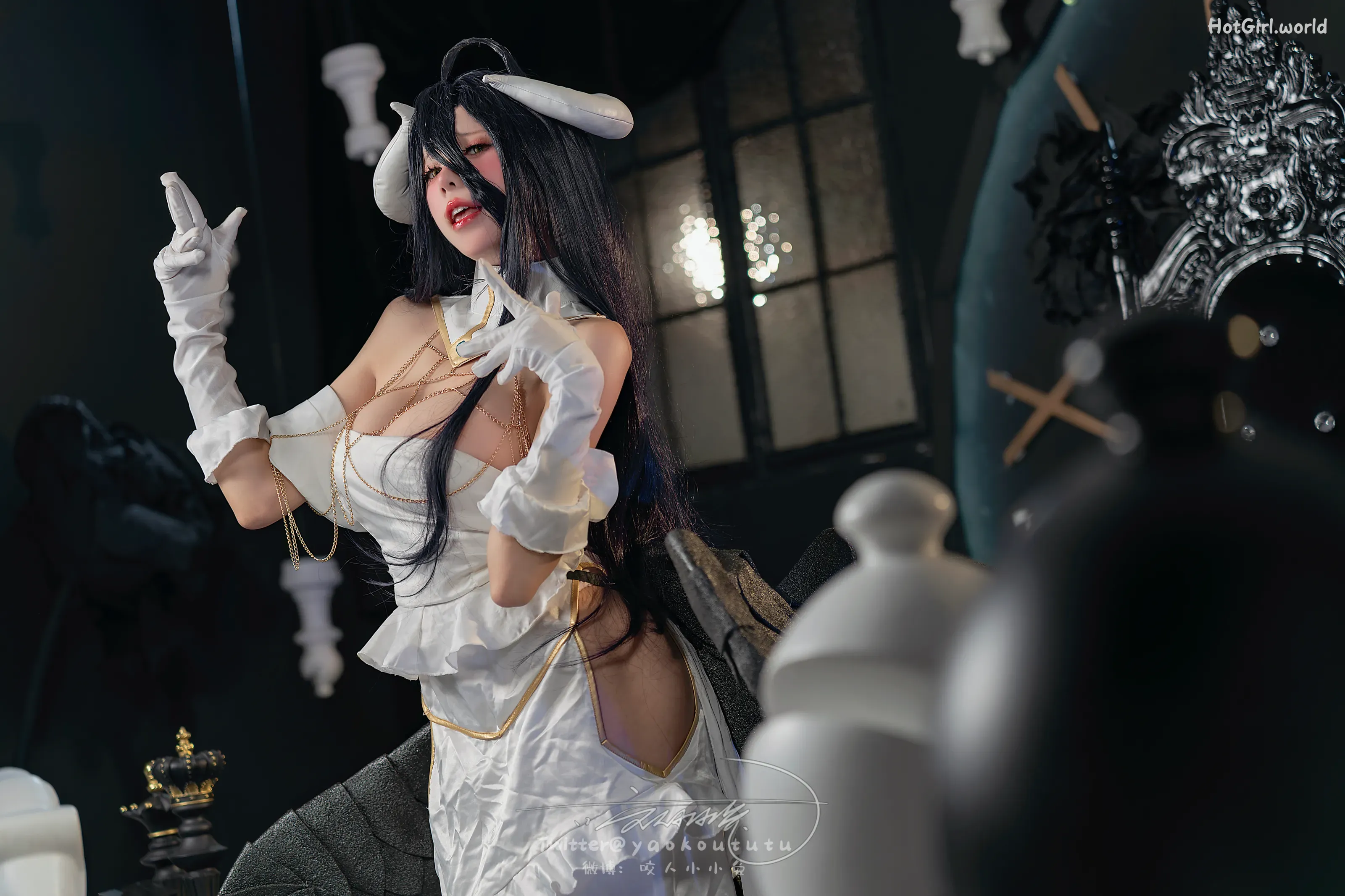 Coser-黏黏团子兔-魅魔之耻-雅儿贝德&Tell me 第50张图