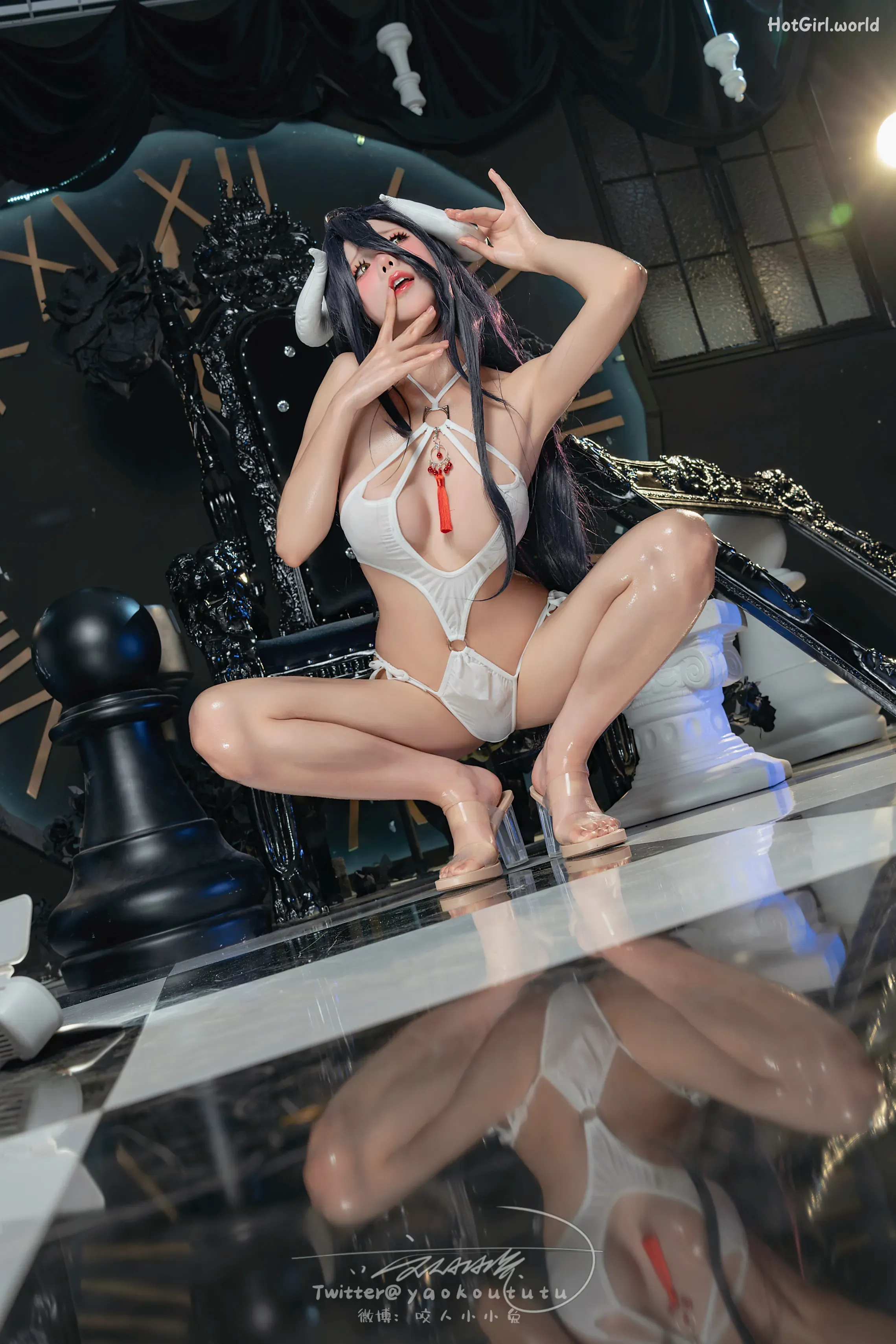 Coser-黏黏团子兔-魅魔之耻-雅儿贝德&Tell me 第67张图