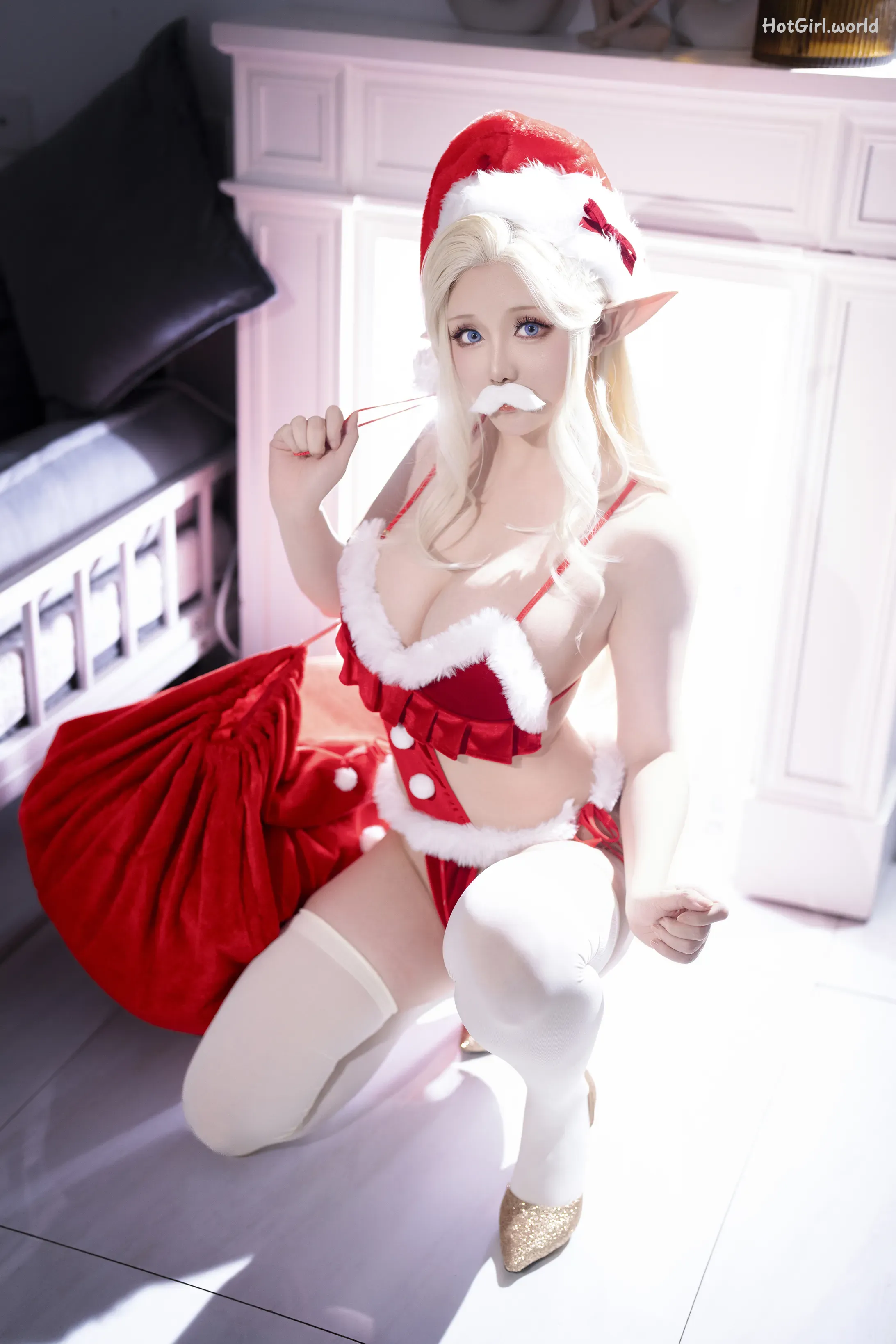 Coser-星之迟迟Hoshilily-圣诞精灵篇B-圣诞老人 第30张图