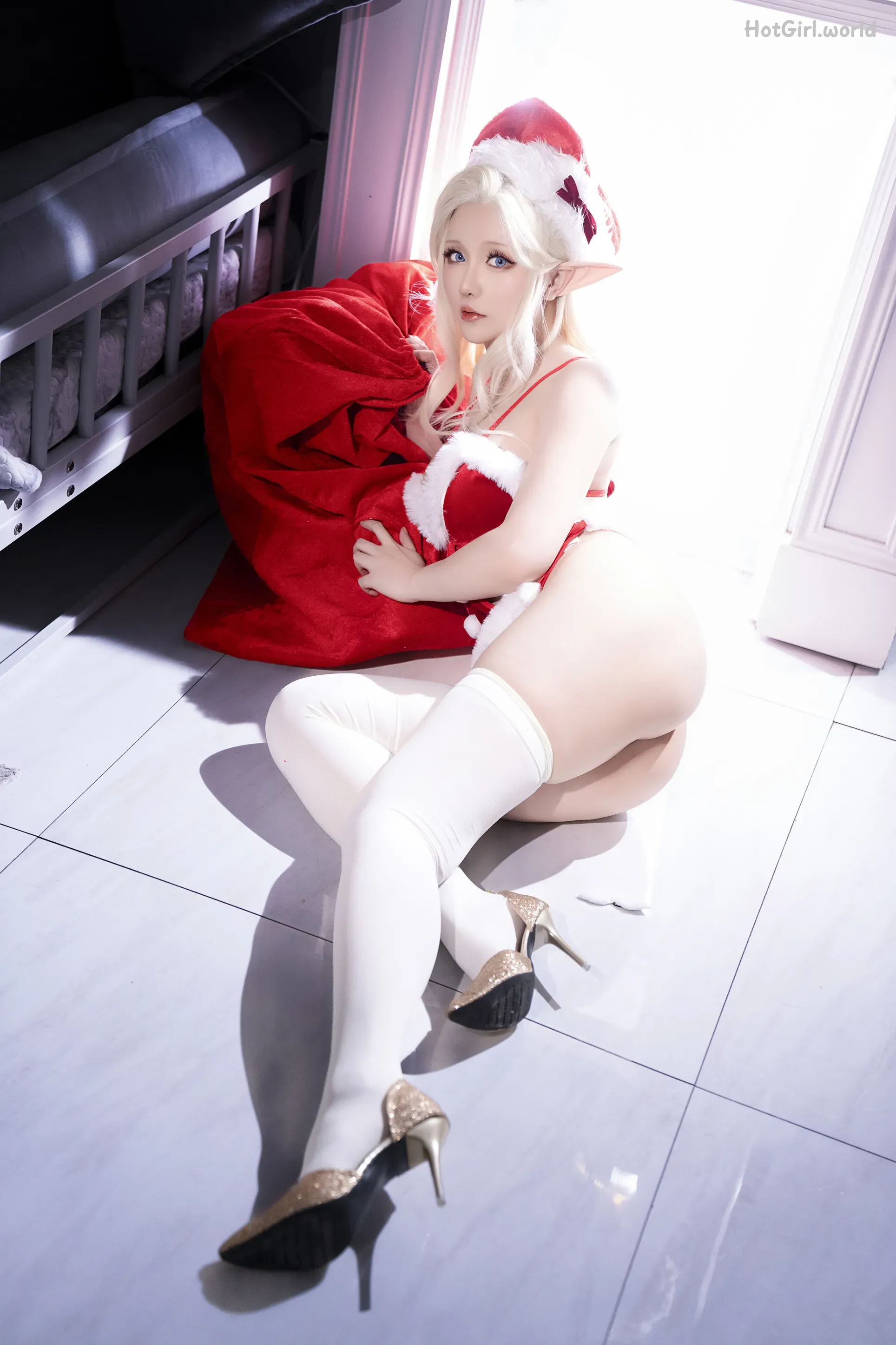 Coser-星之迟迟Hoshilily-圣诞精灵篇B-圣诞老人 第96张图