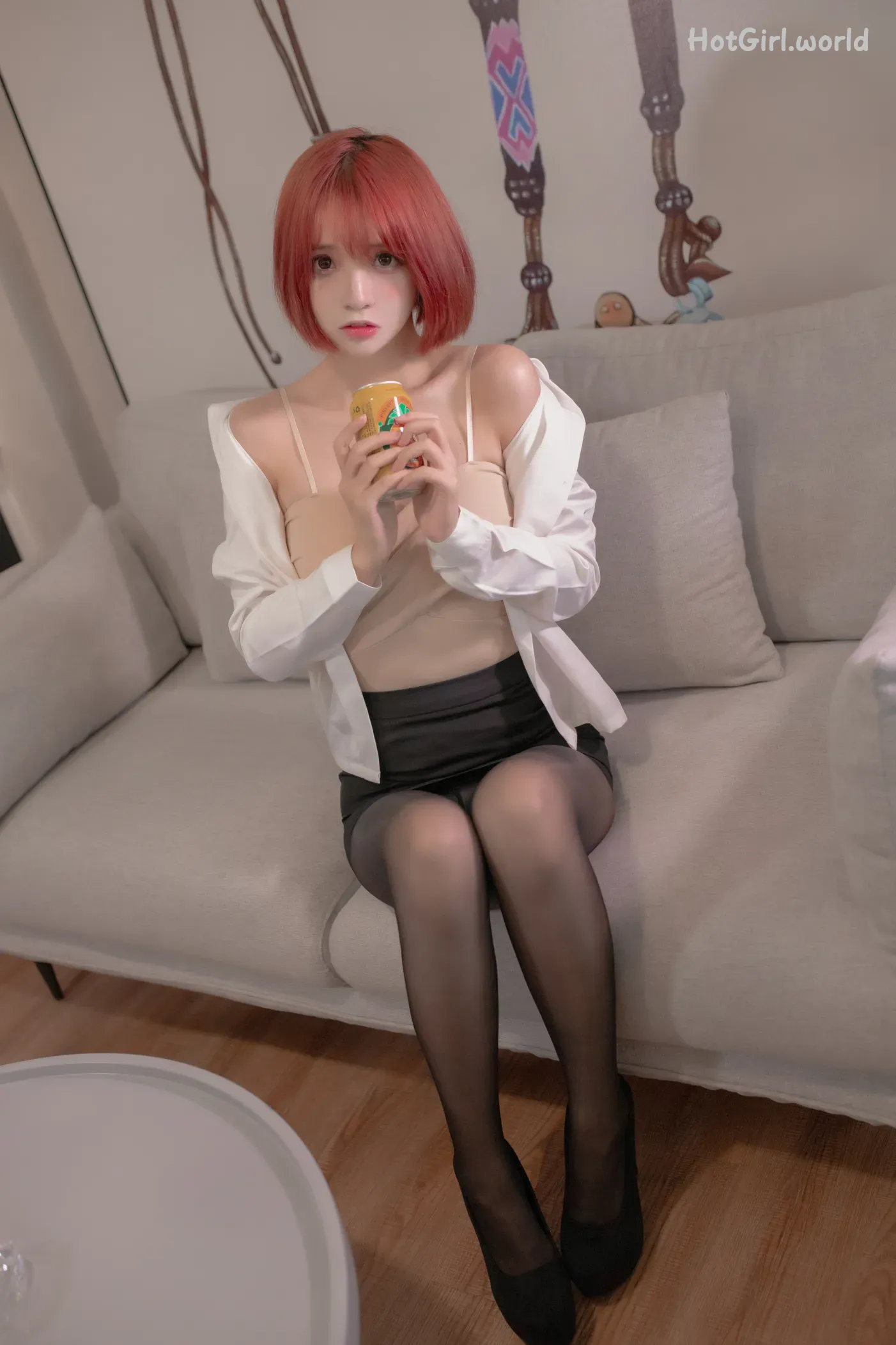 Coser-疯猫ss-OL-真爱之黑丝OL 第7张图