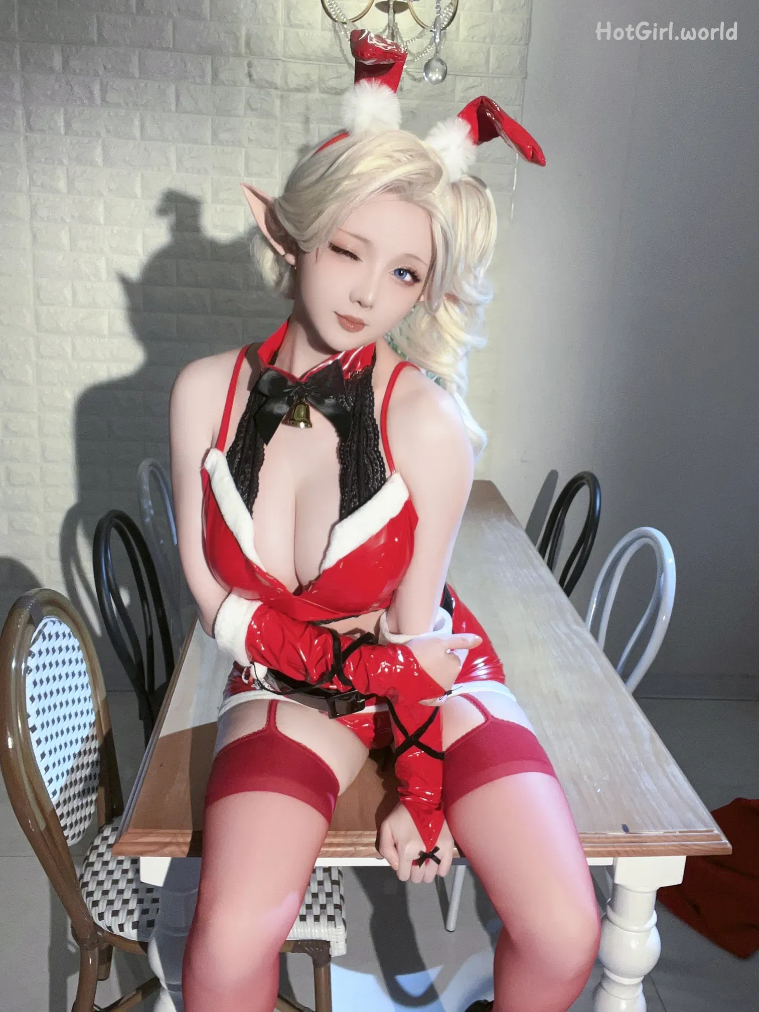 Coser-星之迟迟-Hoshilily-圣诞精灵篇C 礼物袋 第57张图