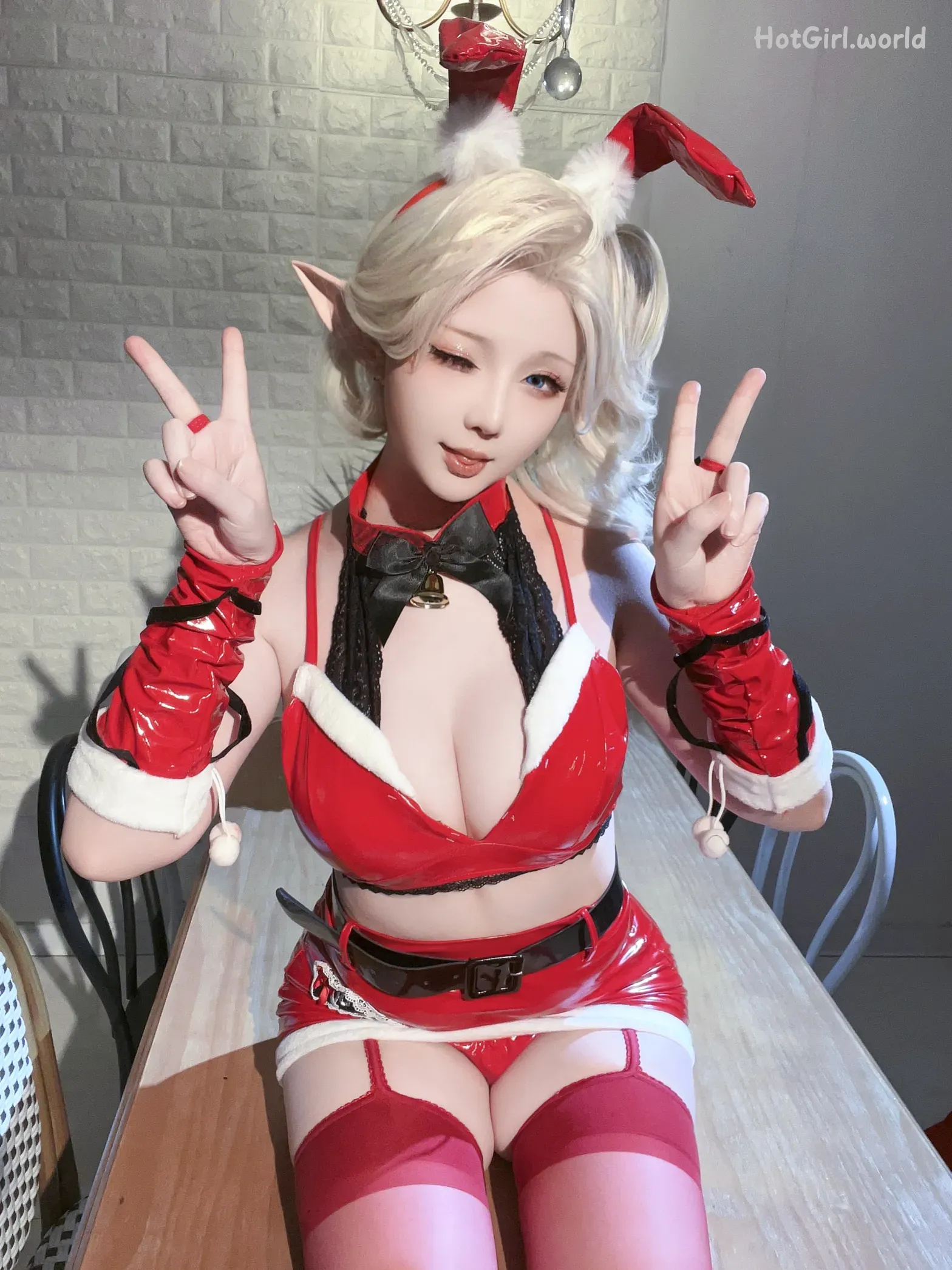 Coser-星之迟迟-Hoshilily-圣诞精灵篇C 礼物袋 第63张图