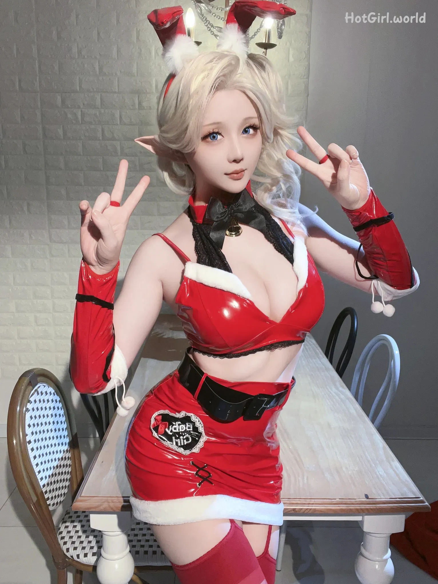Coser-星之迟迟-Hoshilily-圣诞精灵篇C 礼物袋 第72张图