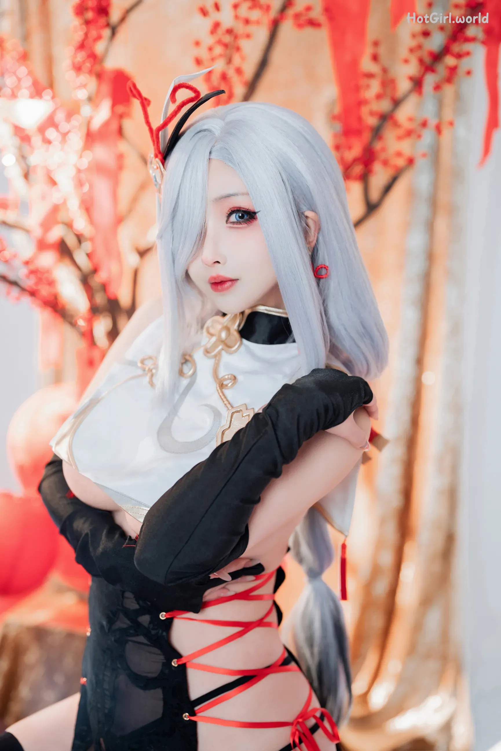 Coser-rioko-凉凉子-申鹤旗袍 第15张图