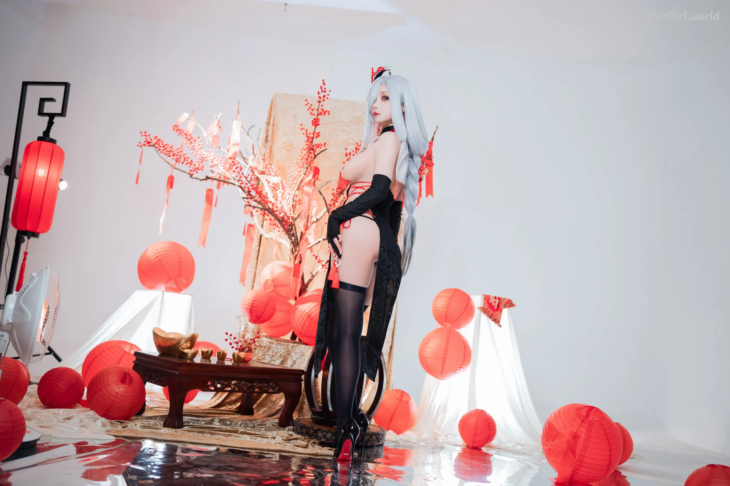 Coser-rioko-凉凉子-申鹤旗袍 第17张图
