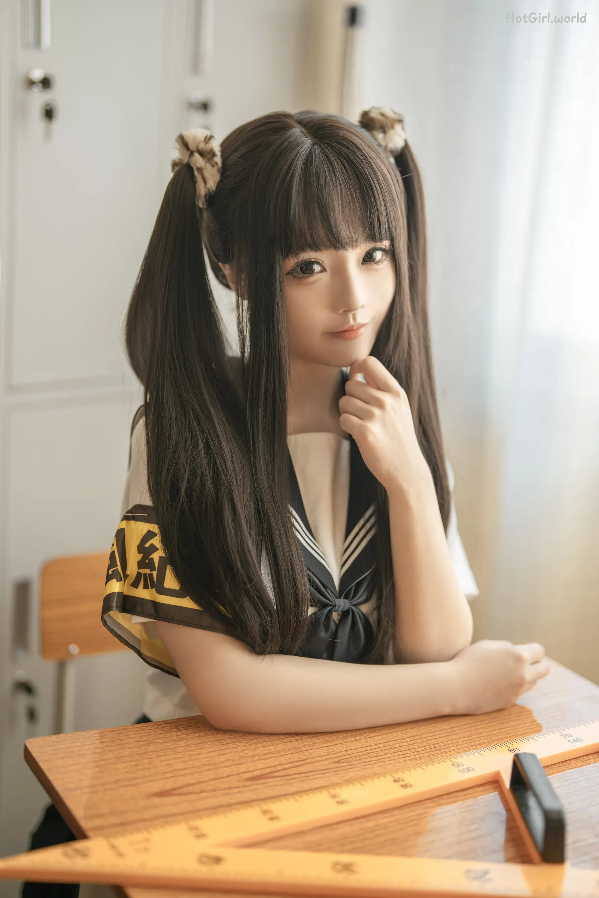 Coser-桃良阿宅-教室JK 第3张图