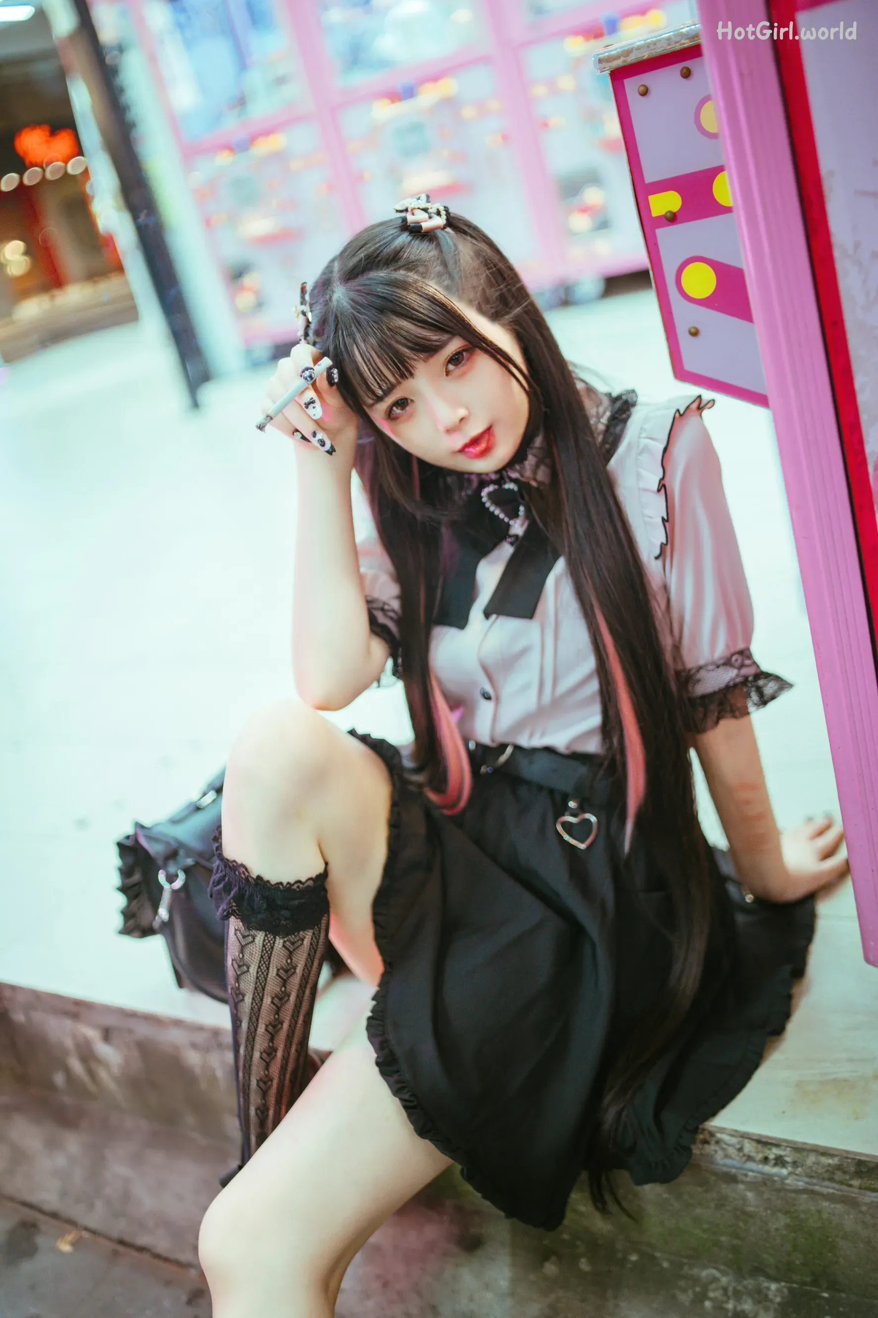 Coser-落落Raku-Night LiLy-夜百合(58 photos + 30 uncensored photos) 第3张图
