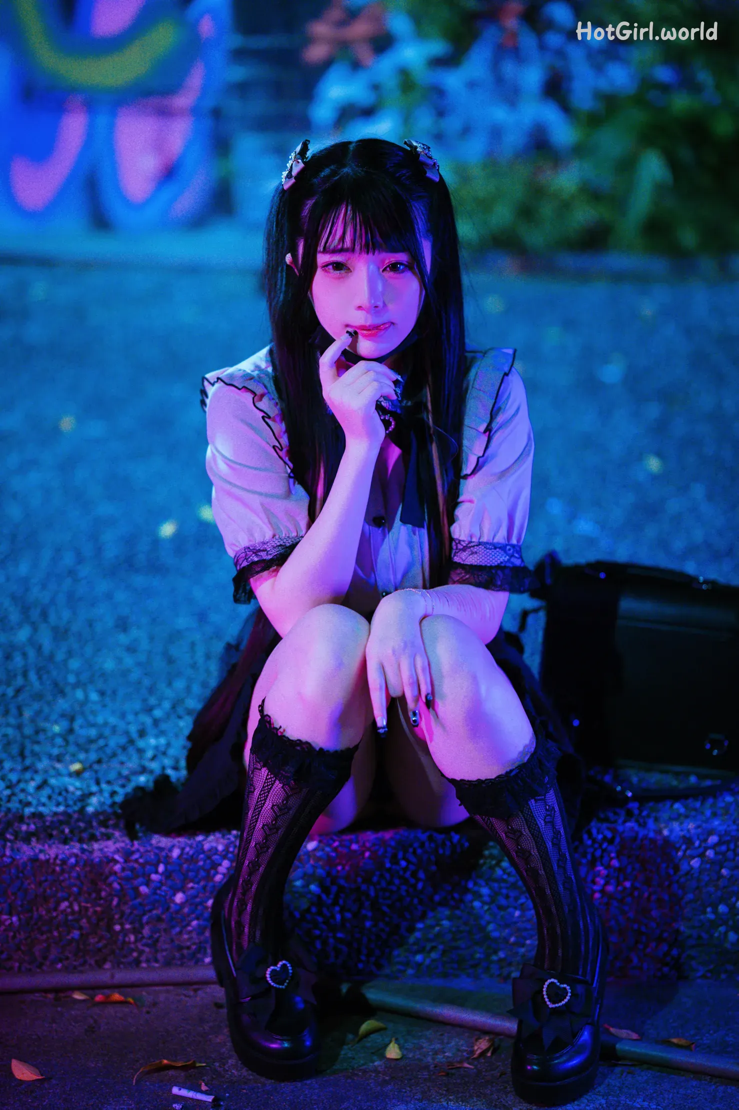 Coser-落落Raku-Night LiLy-夜百合(58 photos + 30 uncensored photos) 第24张图