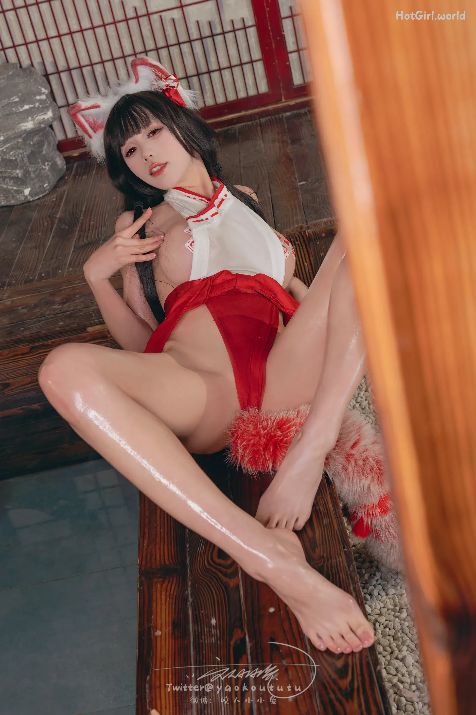 Coser-黏黏团子兔-狐之灵梦-Roly Poly 第35张图