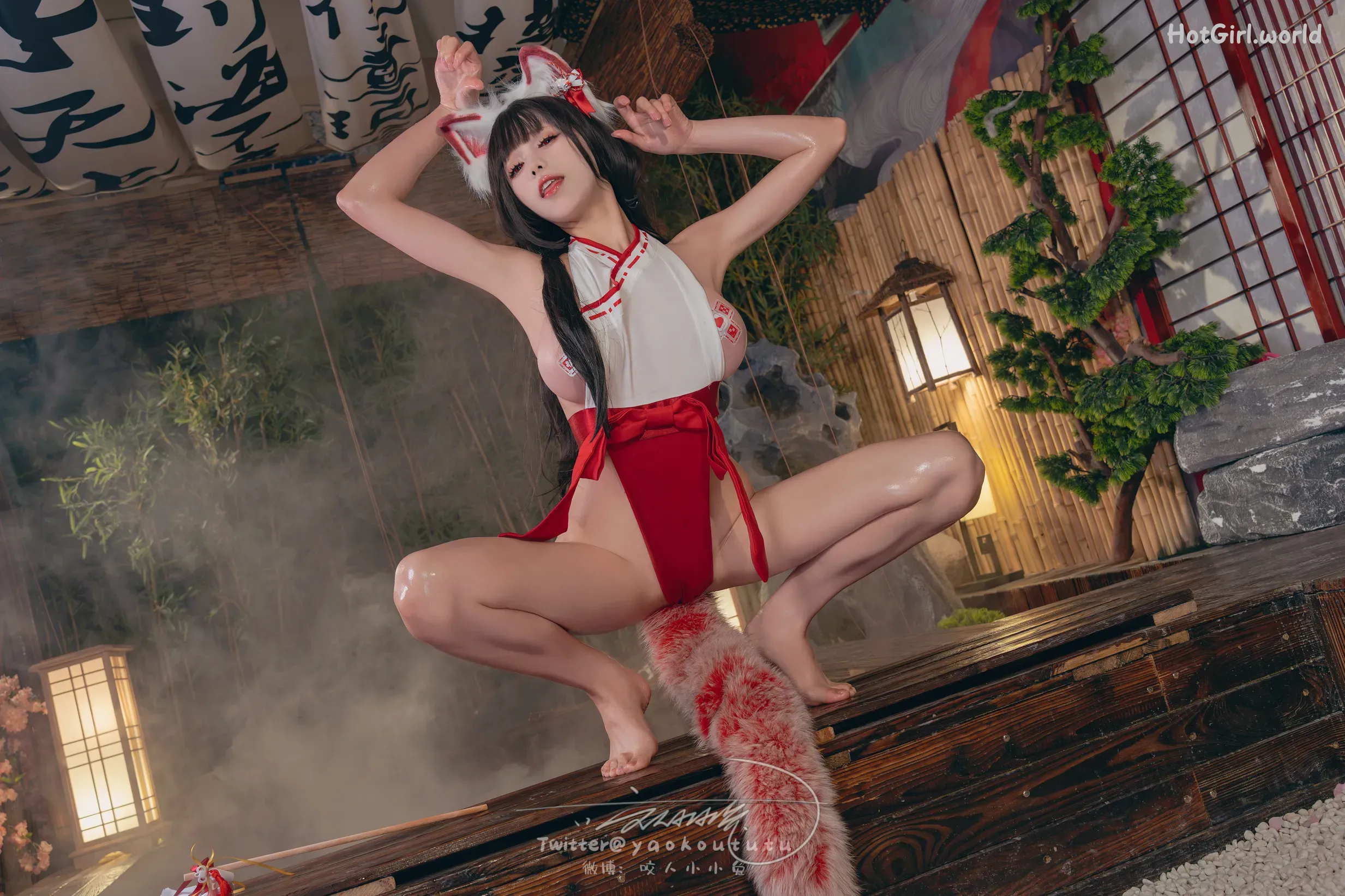 Coser-黏黏团子兔-狐之灵梦-Roly Poly 第40张图