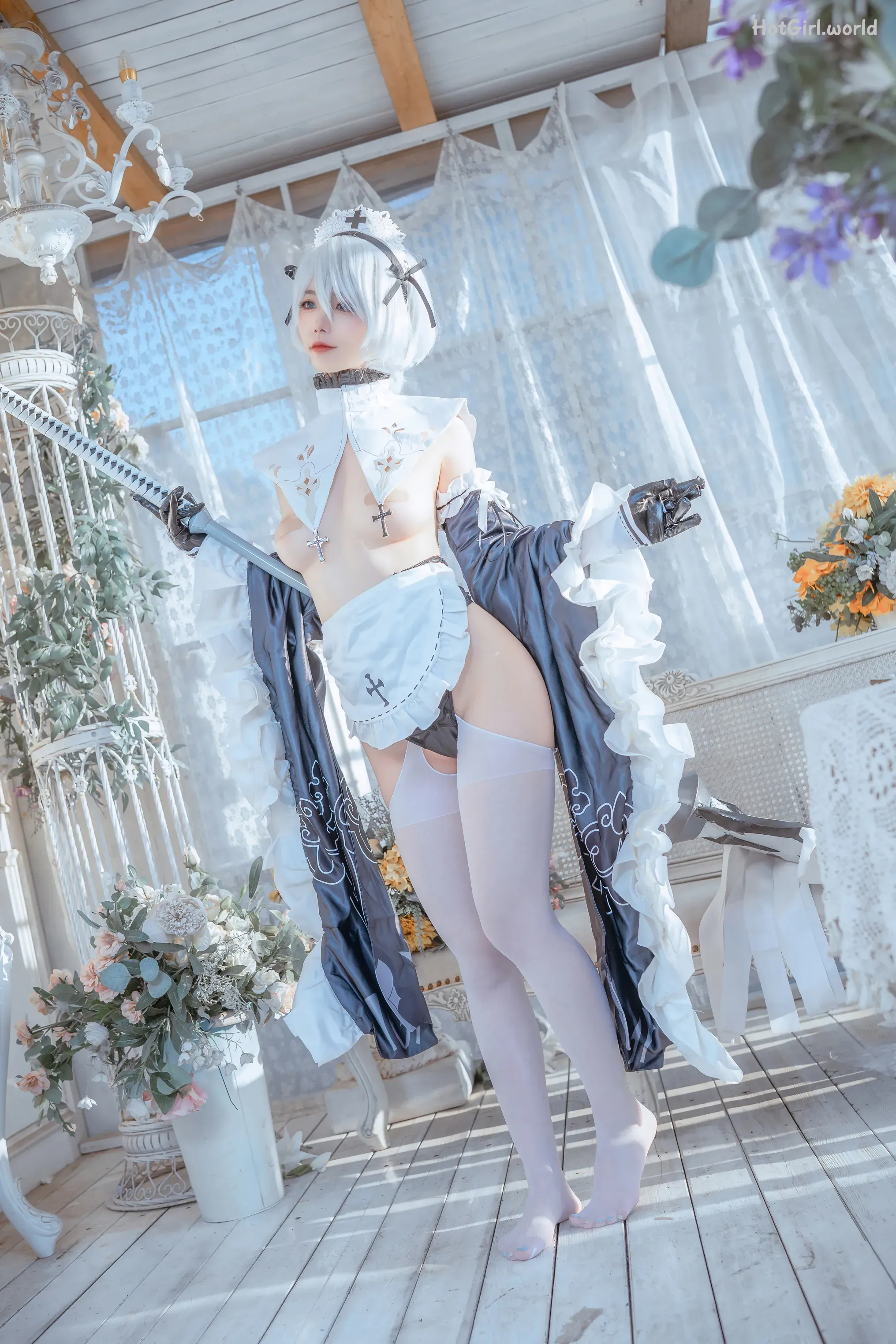 Coser-桃良阿宅-女仆2b 第2张图