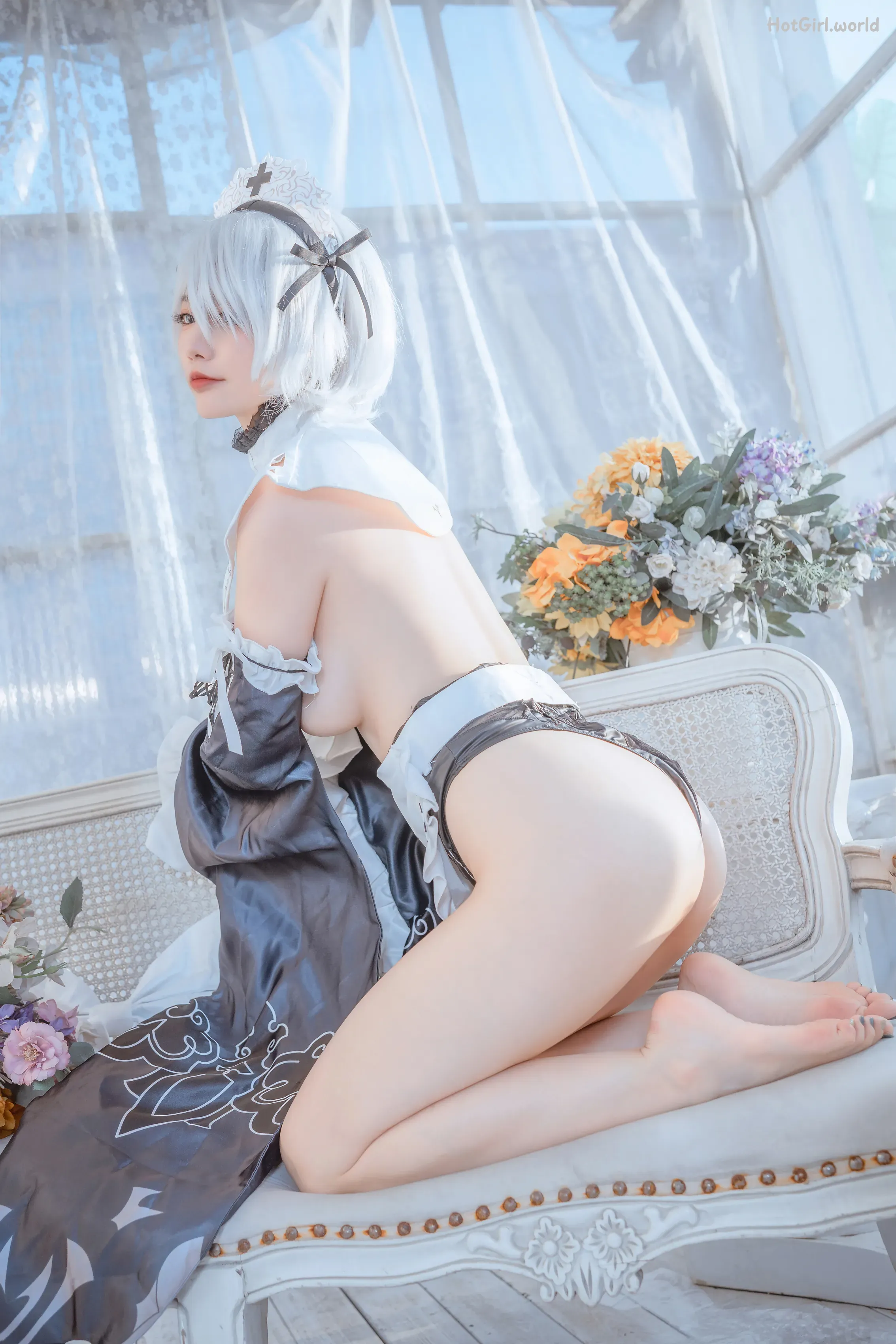 Coser-桃良阿宅-女仆2b 第5张图