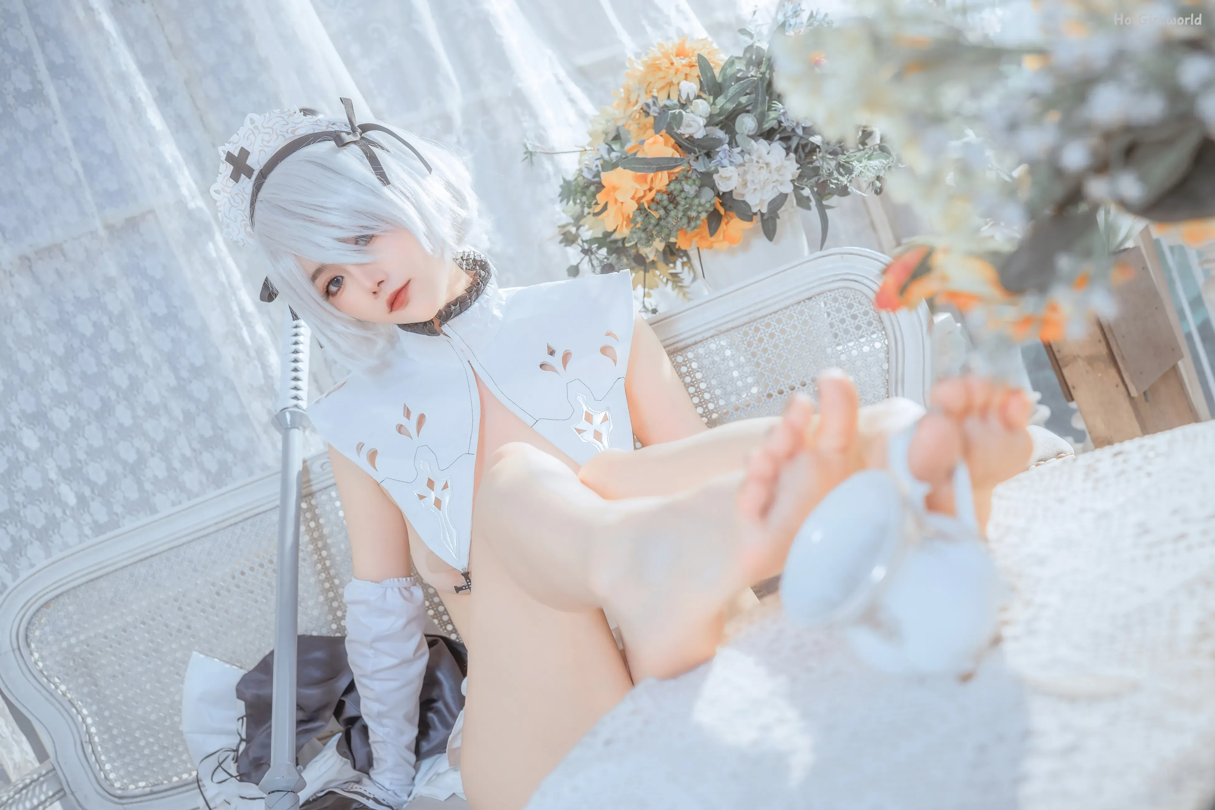 Coser-桃良阿宅-女仆2b 第18张图