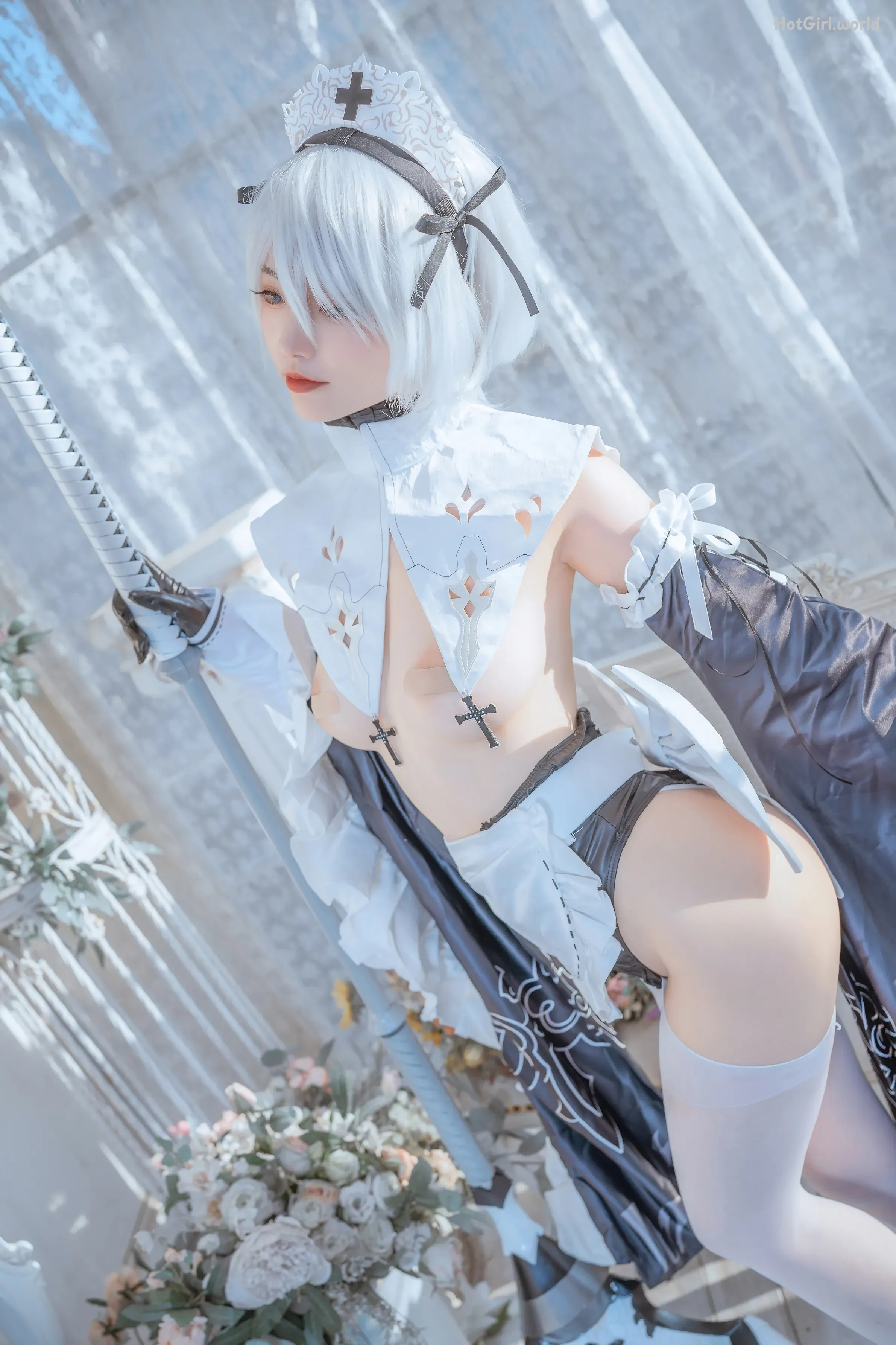 Coser-桃良阿宅-女仆2b 第34张图