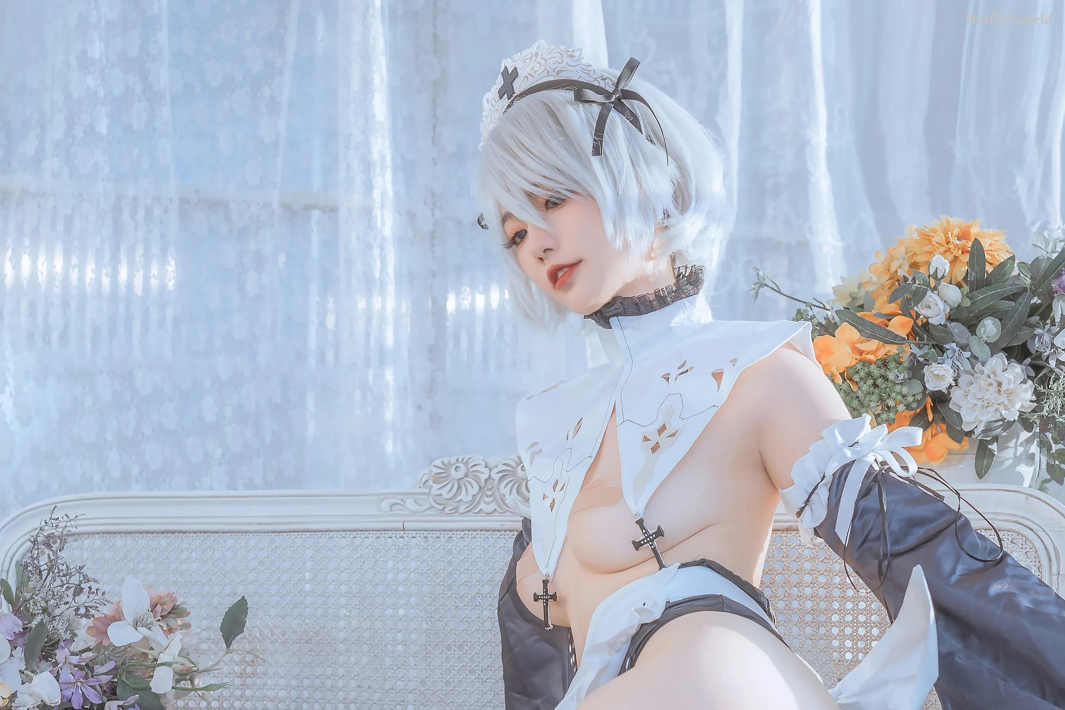 Coser-桃良阿宅-女仆2b 第36张图