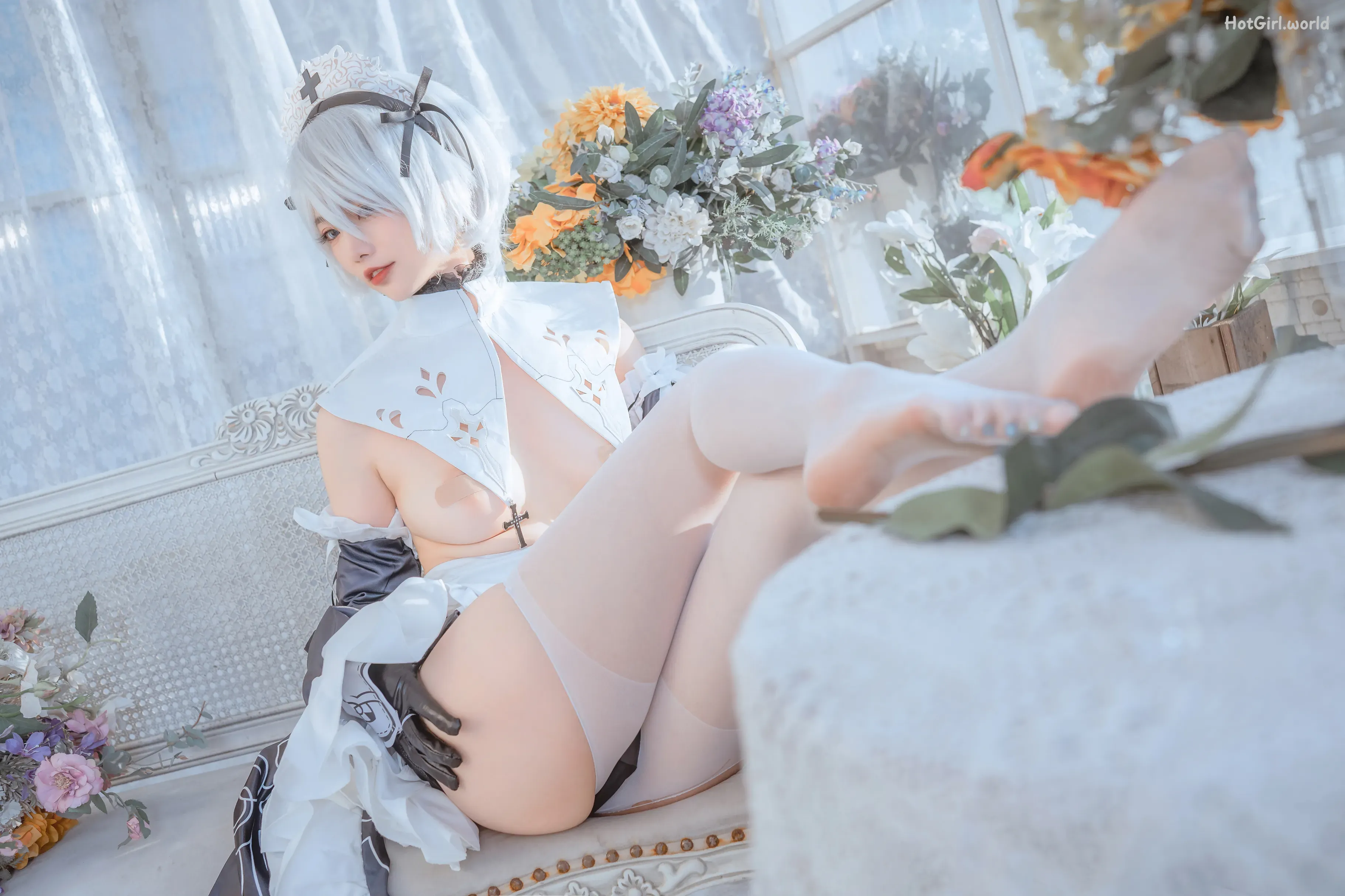 Coser-桃良阿宅-女仆2b 第40张图