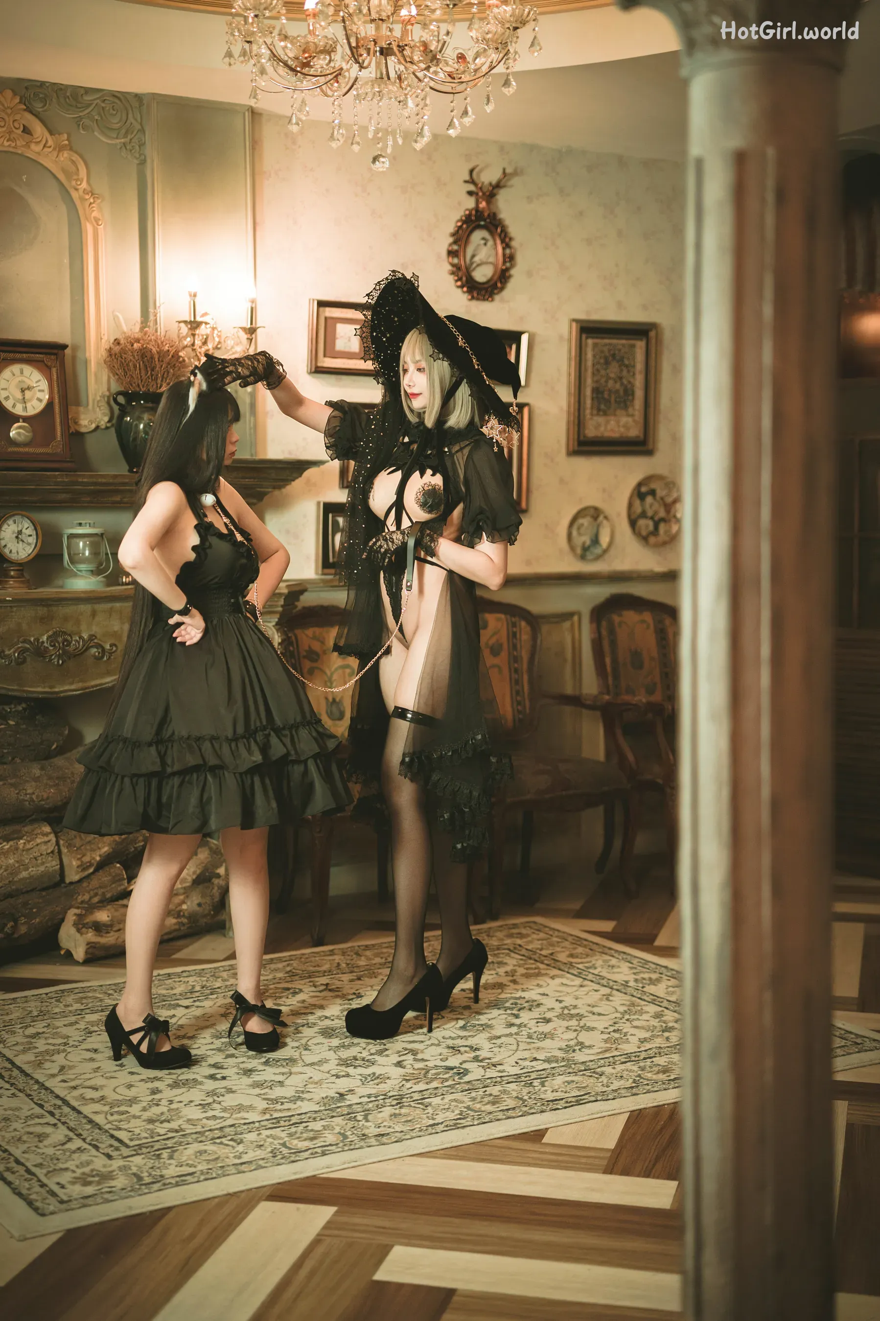 Coser-落落-Raku-魔女黑猫(35 photos + 22 uncensored photos) 第3张图